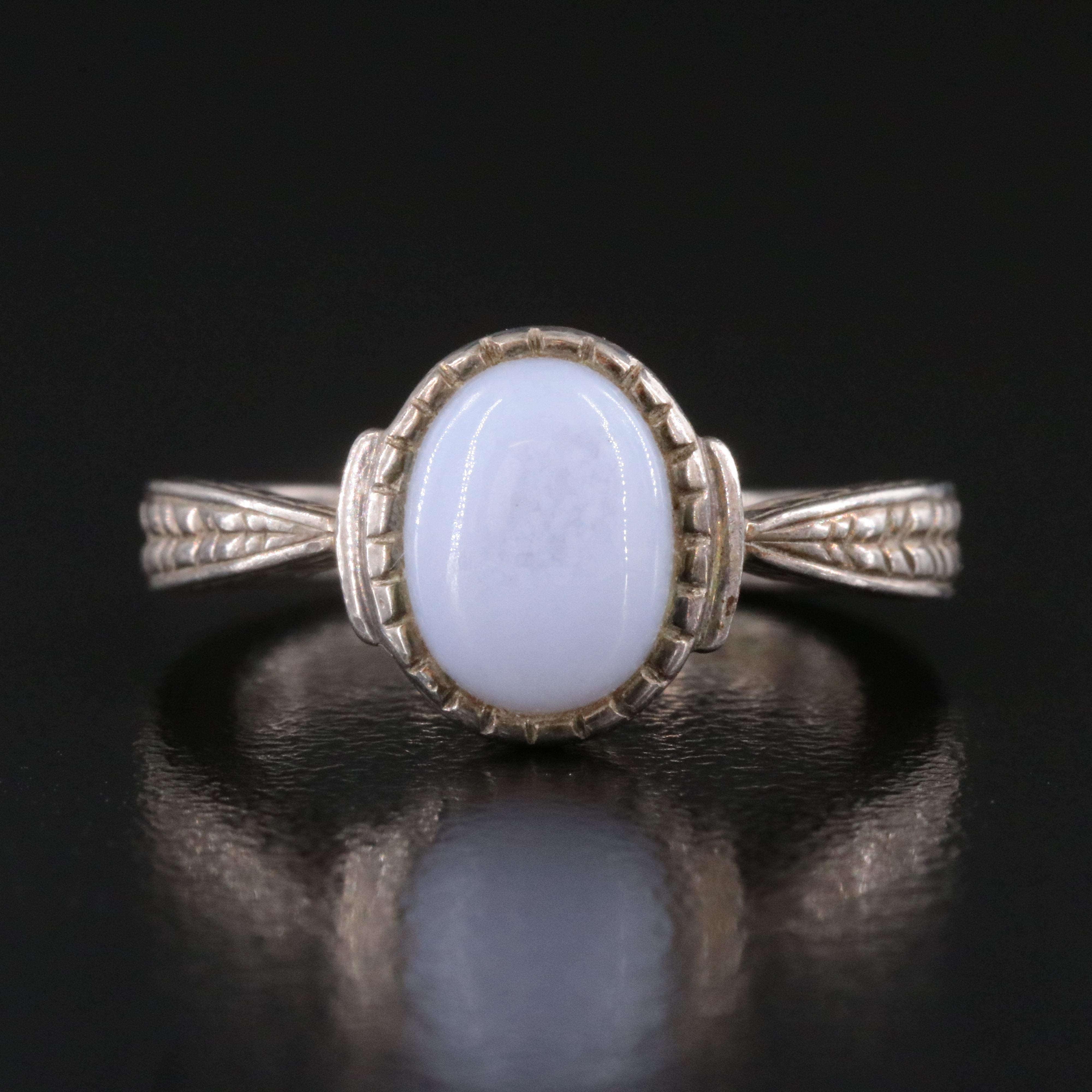 Sterling Agate Ring