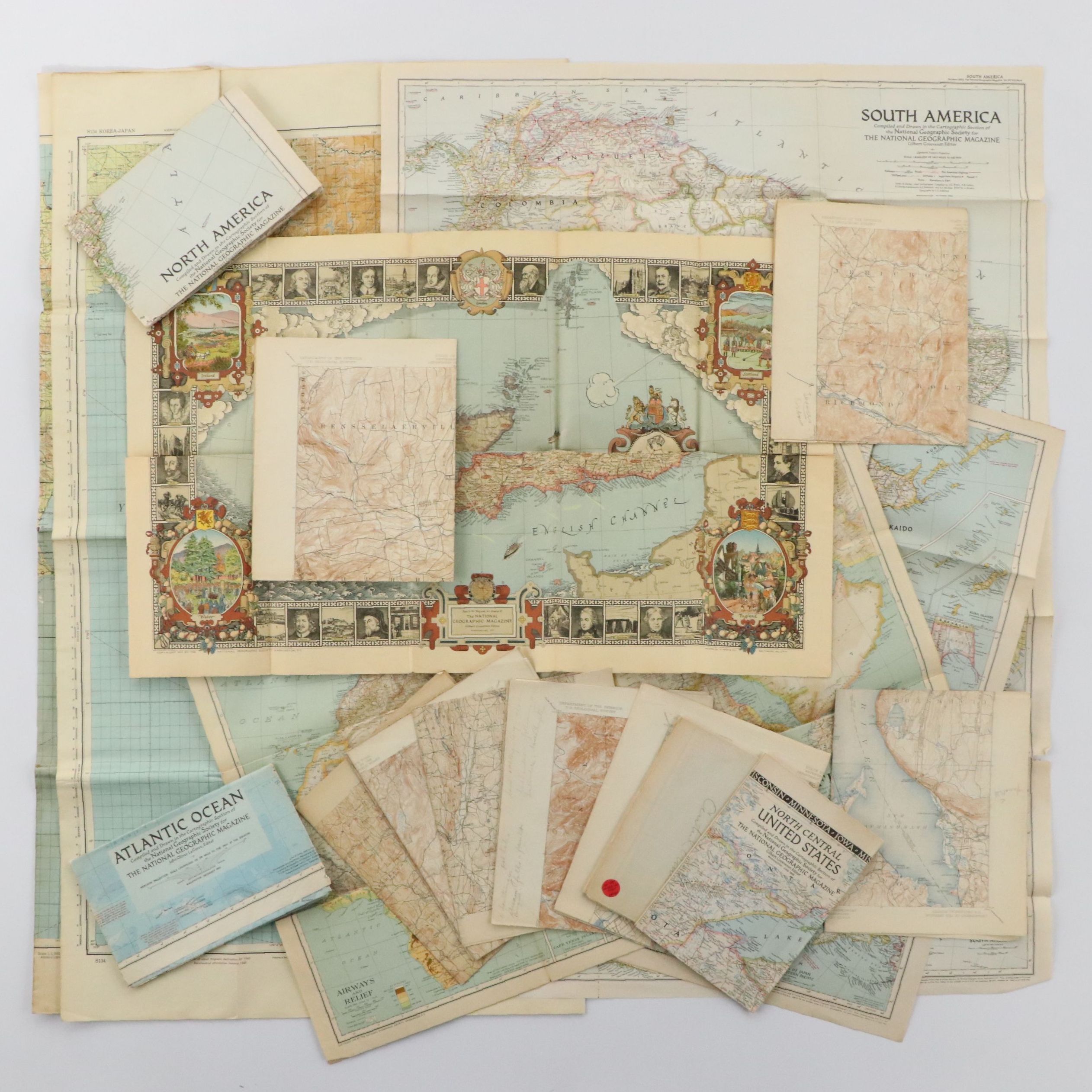 Vintage National Geographic Maps
