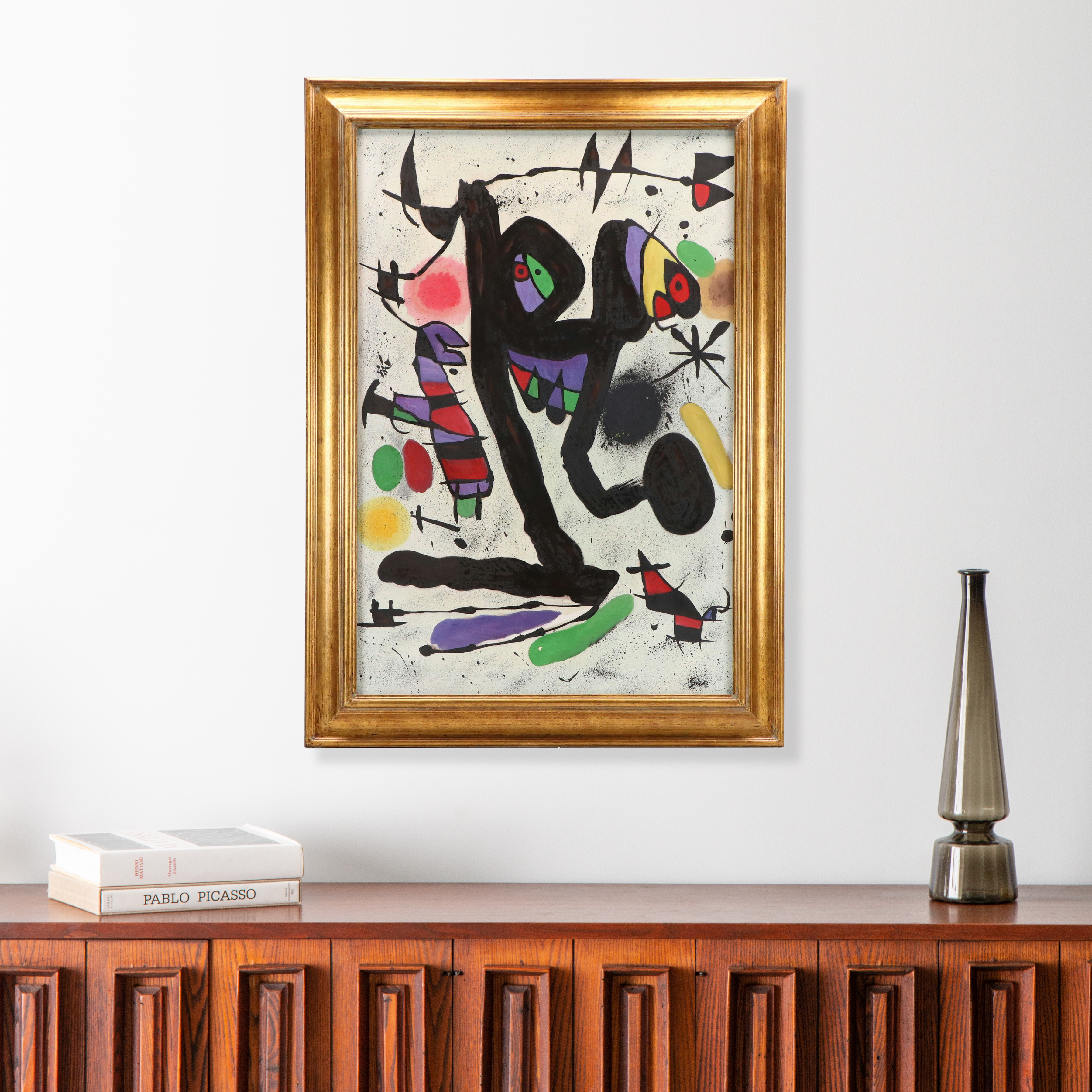After Joan Miró Abstract Acrylic Painting