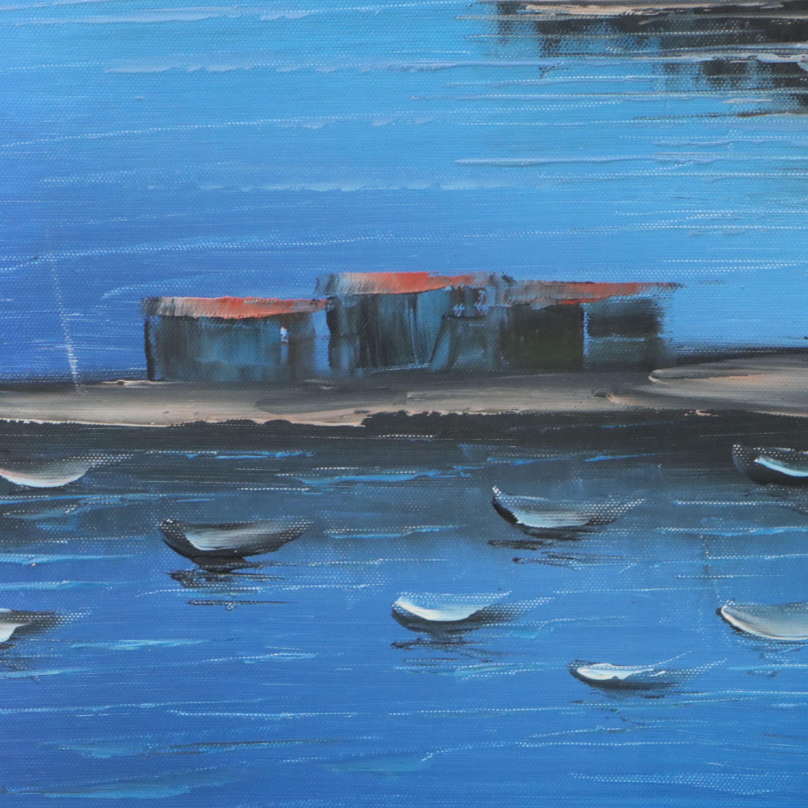 After Howard Behren Oil Master Copy "Catalina Island," 21st Century