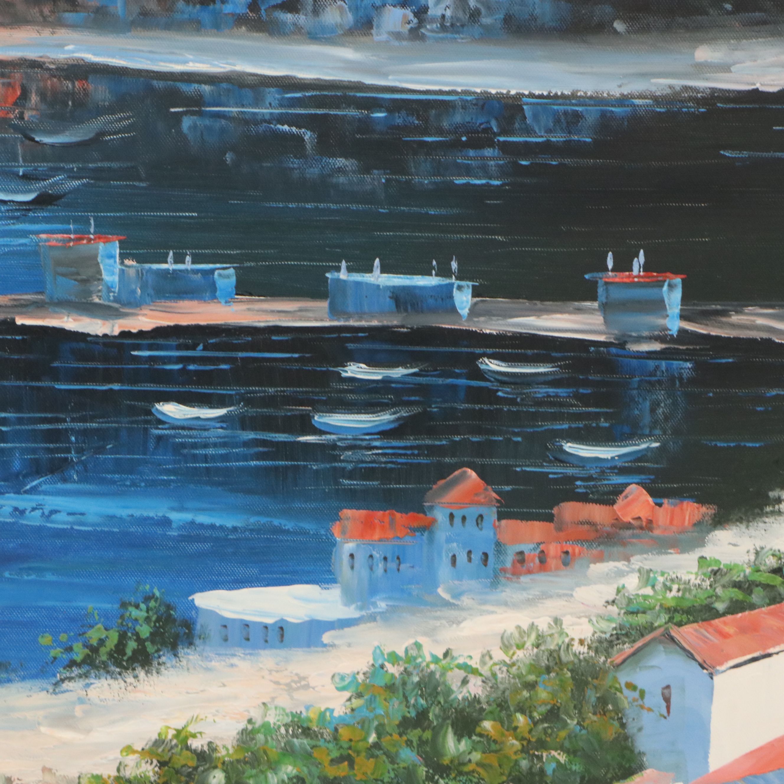 After Howard Behren Oil Master Copy "Catalina Island," 21st Century