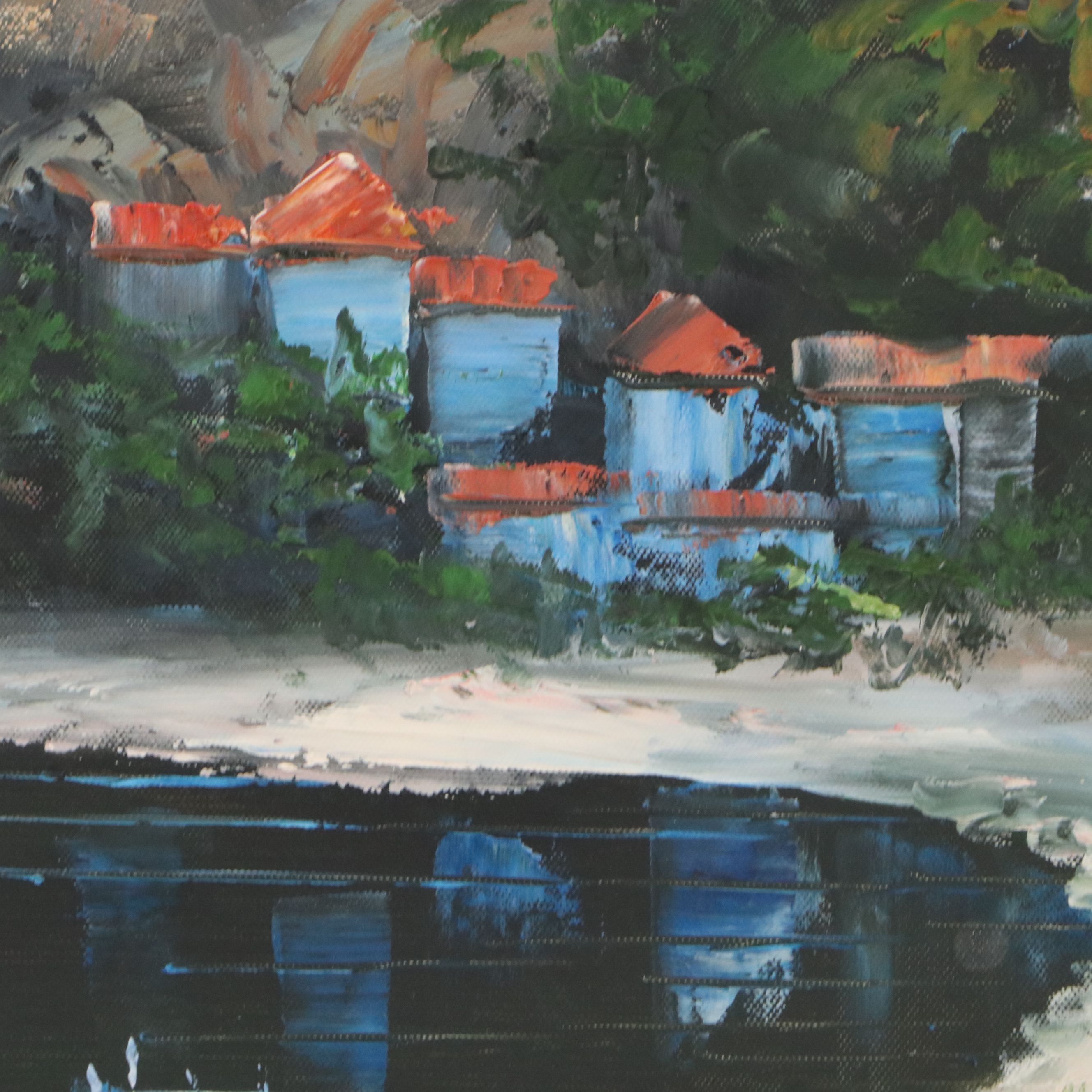 After Howard Behren Oil Master Copy "Catalina Island," 21st Century