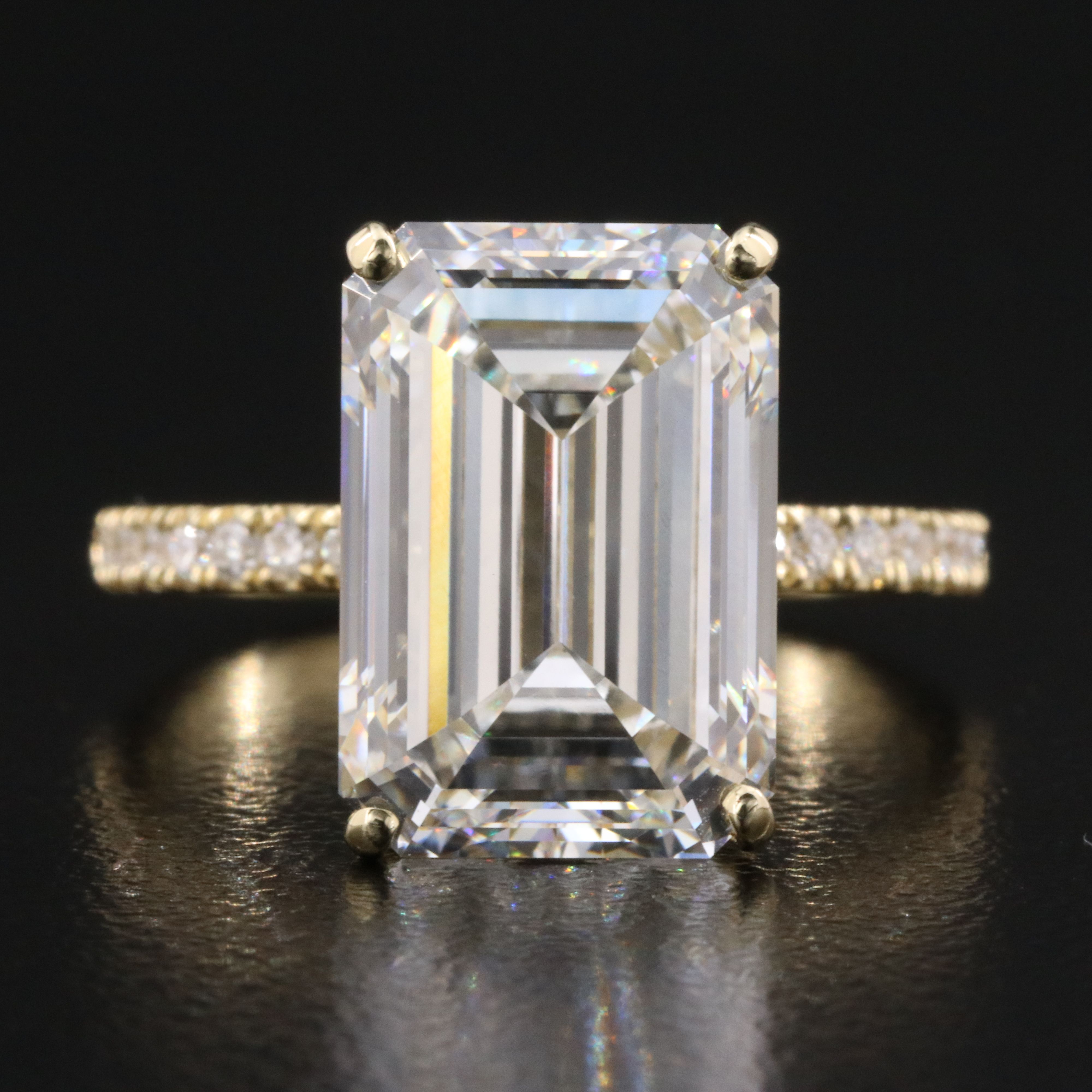 14K 7.32 CTW Lab Grown Diamond Ring with IGI Report