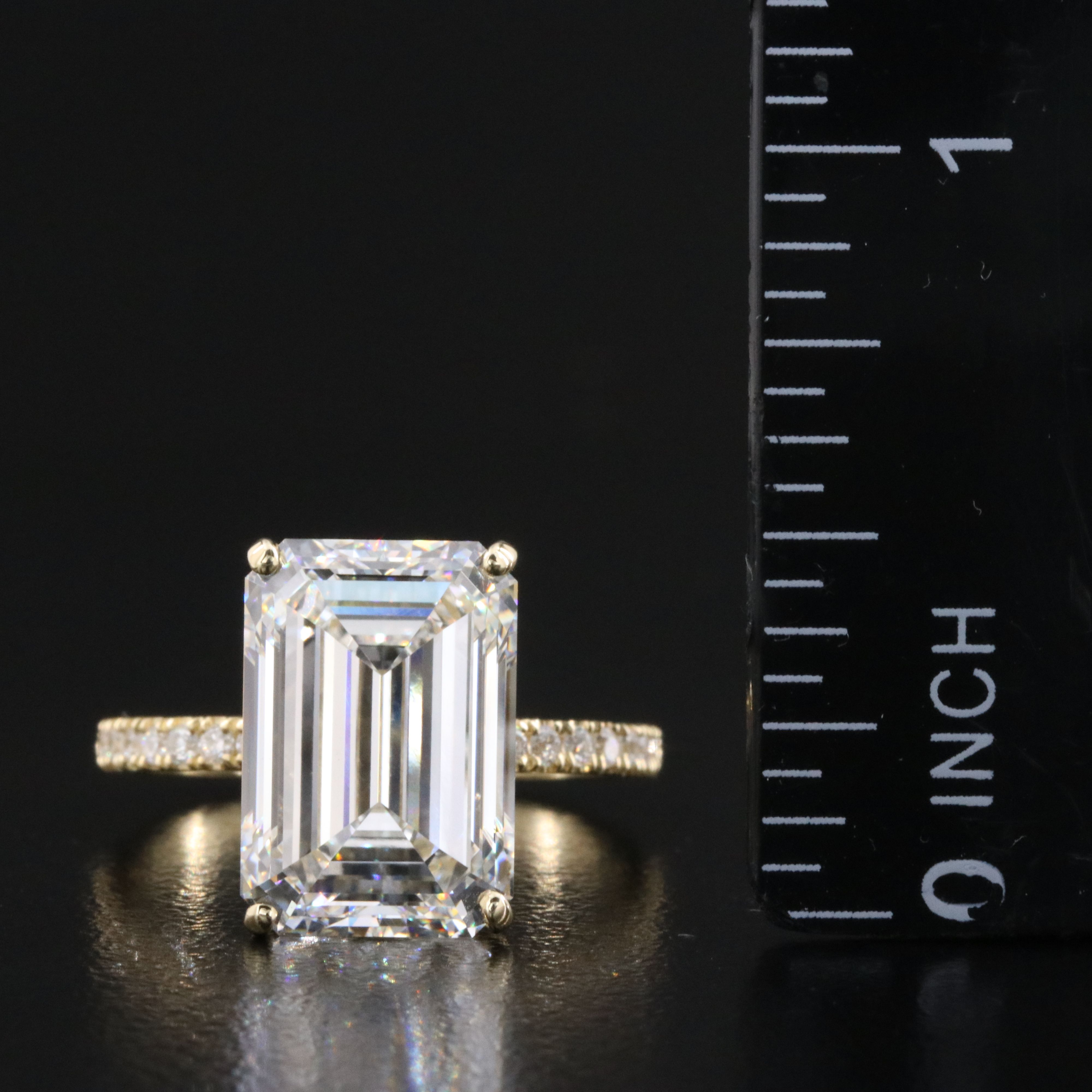 14K 7.32 CTW Lab Grown Diamond Ring with IGI Report
