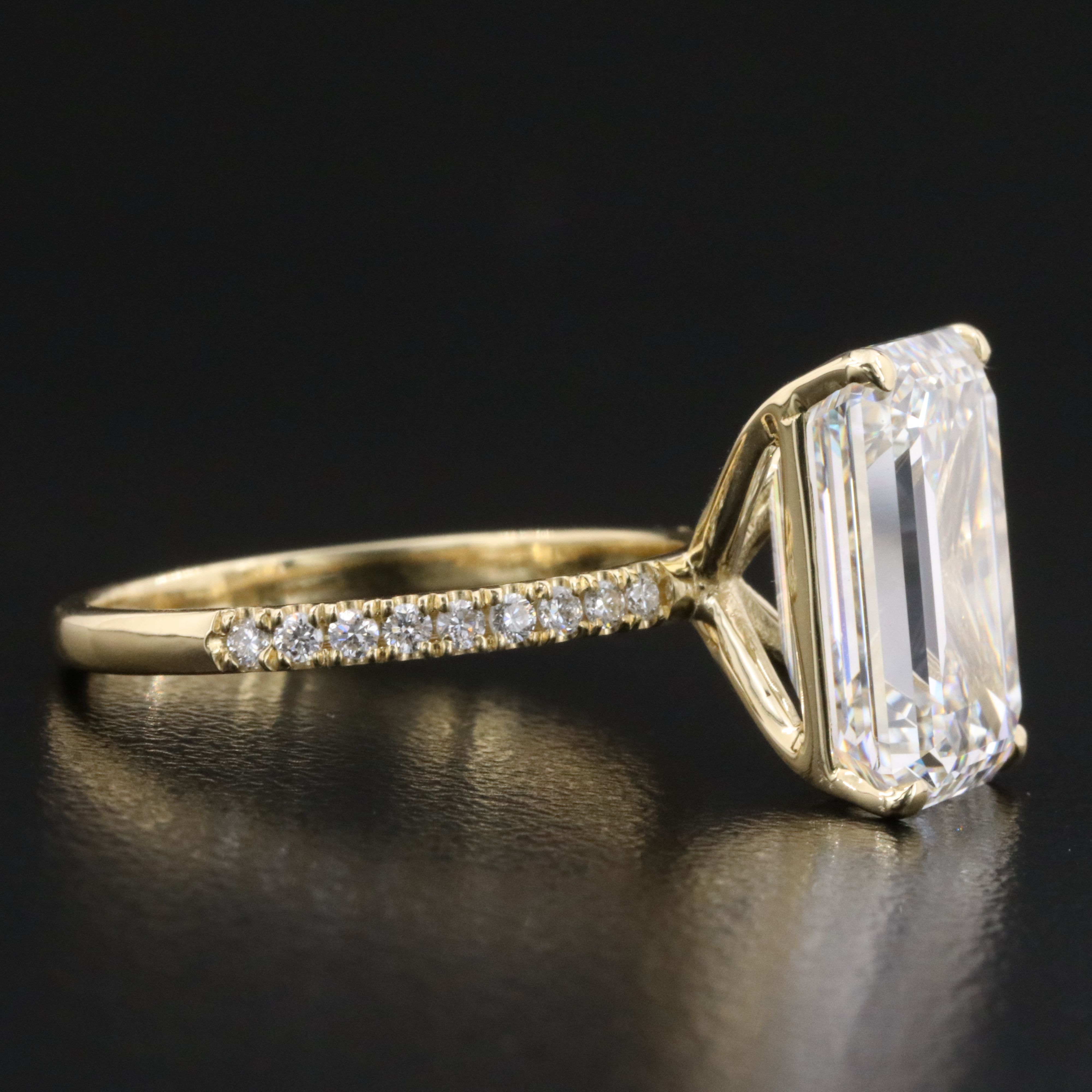 14K 7.32 CTW Lab Grown Diamond Ring with IGI Report