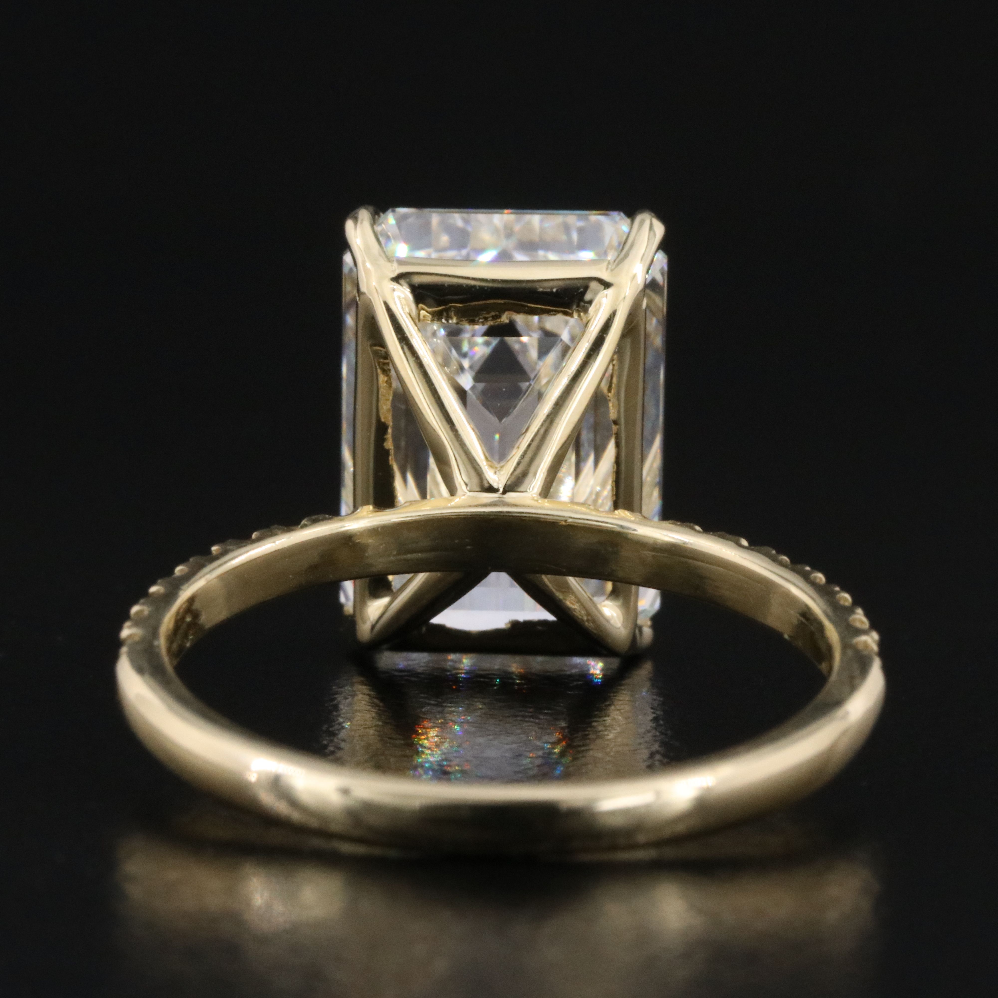 14K 7.32 CTW Lab Grown Diamond Ring with IGI Report