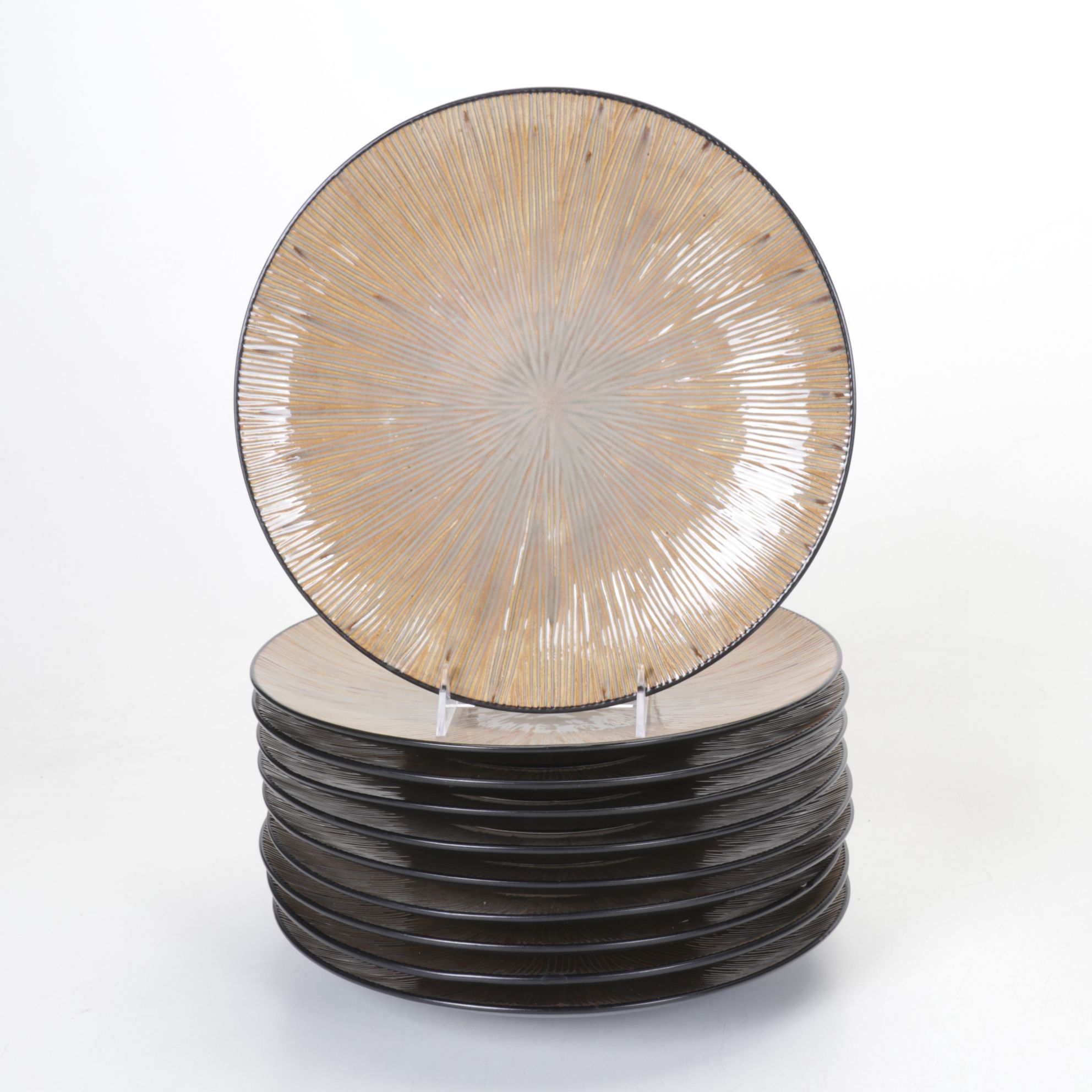 Joseph Abboud Environments "Ventana" Stoneware Dinner and Salad Plates