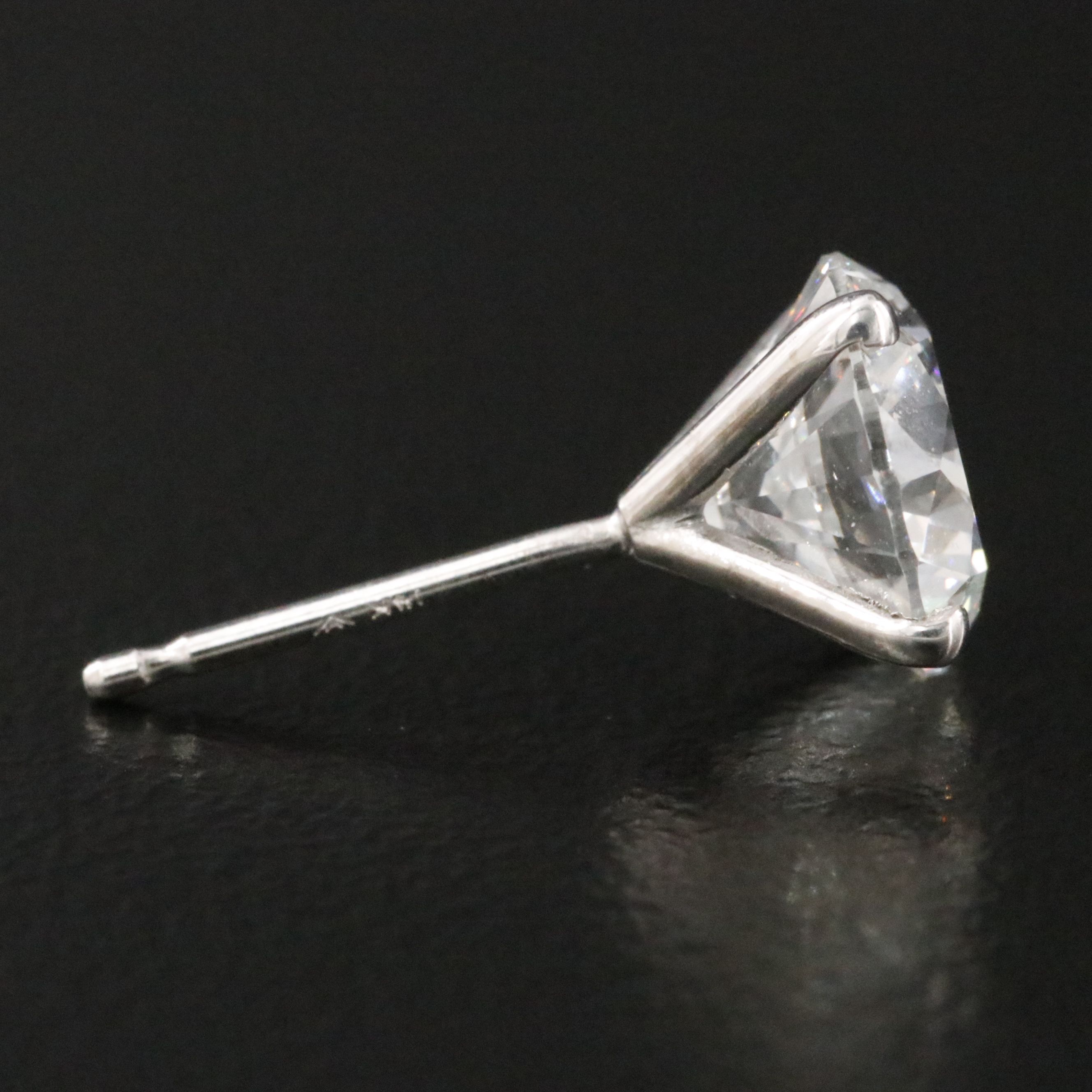 14K 3.05 CTW Lab Grown Diamond Stud Earrings with IGI Jewelry Report