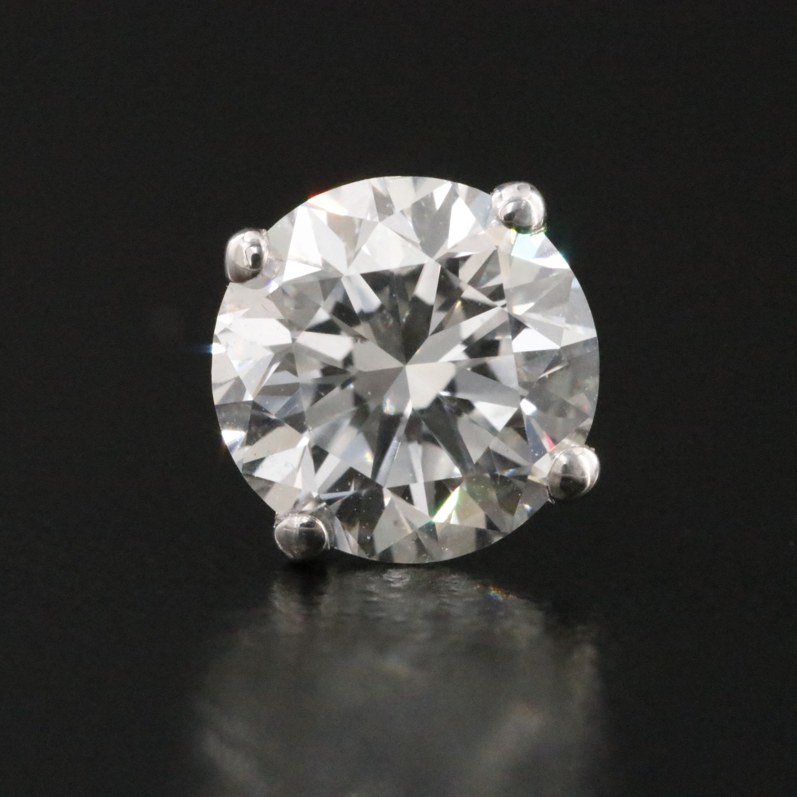 14K 3.05 CTW Lab Grown Diamond Stud Earrings with IGI Jewelry Report