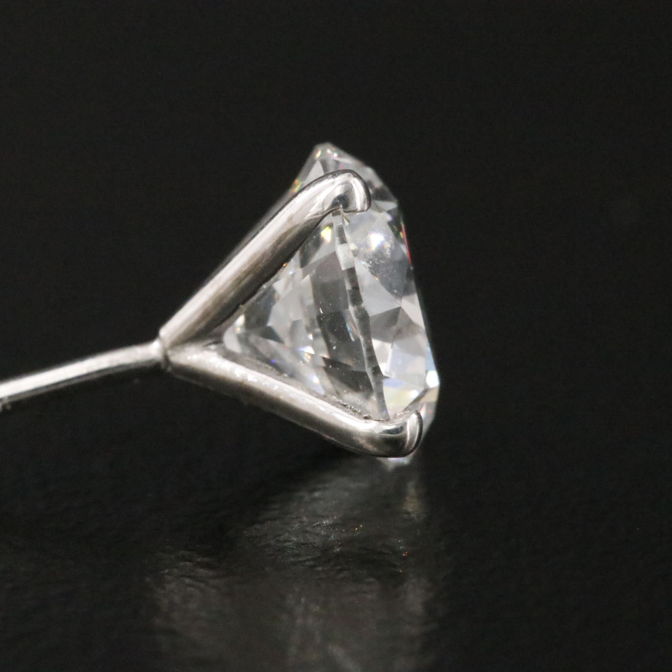 14K 3.05 CTW Lab Grown Diamond Stud Earrings with IGI Jewelry Report