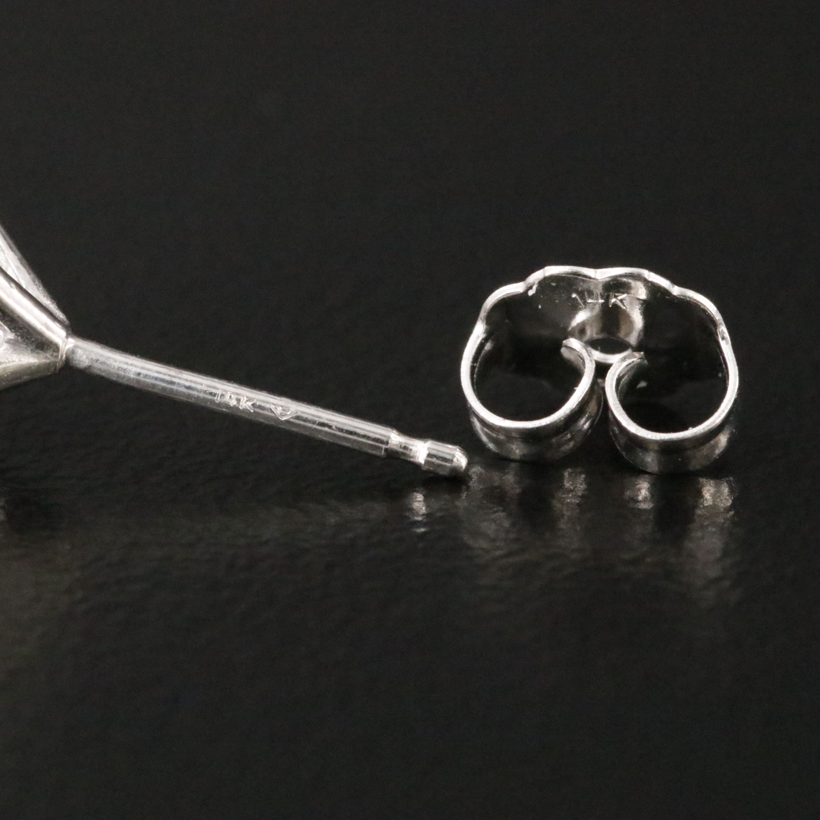 14K 3.05 CTW Lab Grown Diamond Stud Earrings with IGI Jewelry Report