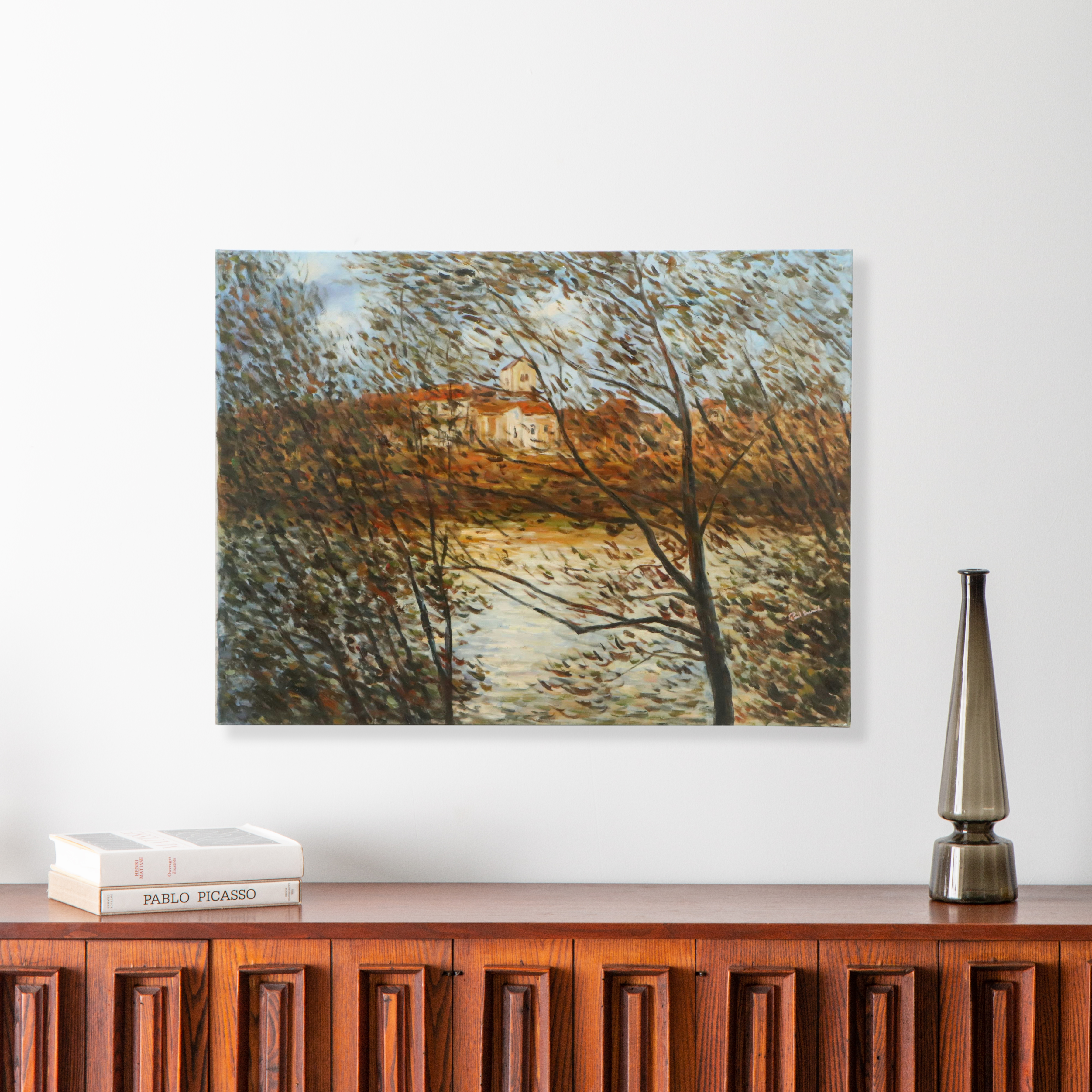 After Claude Monet Oil Master Copy "The Isle Grande-Jatte," 21st Century