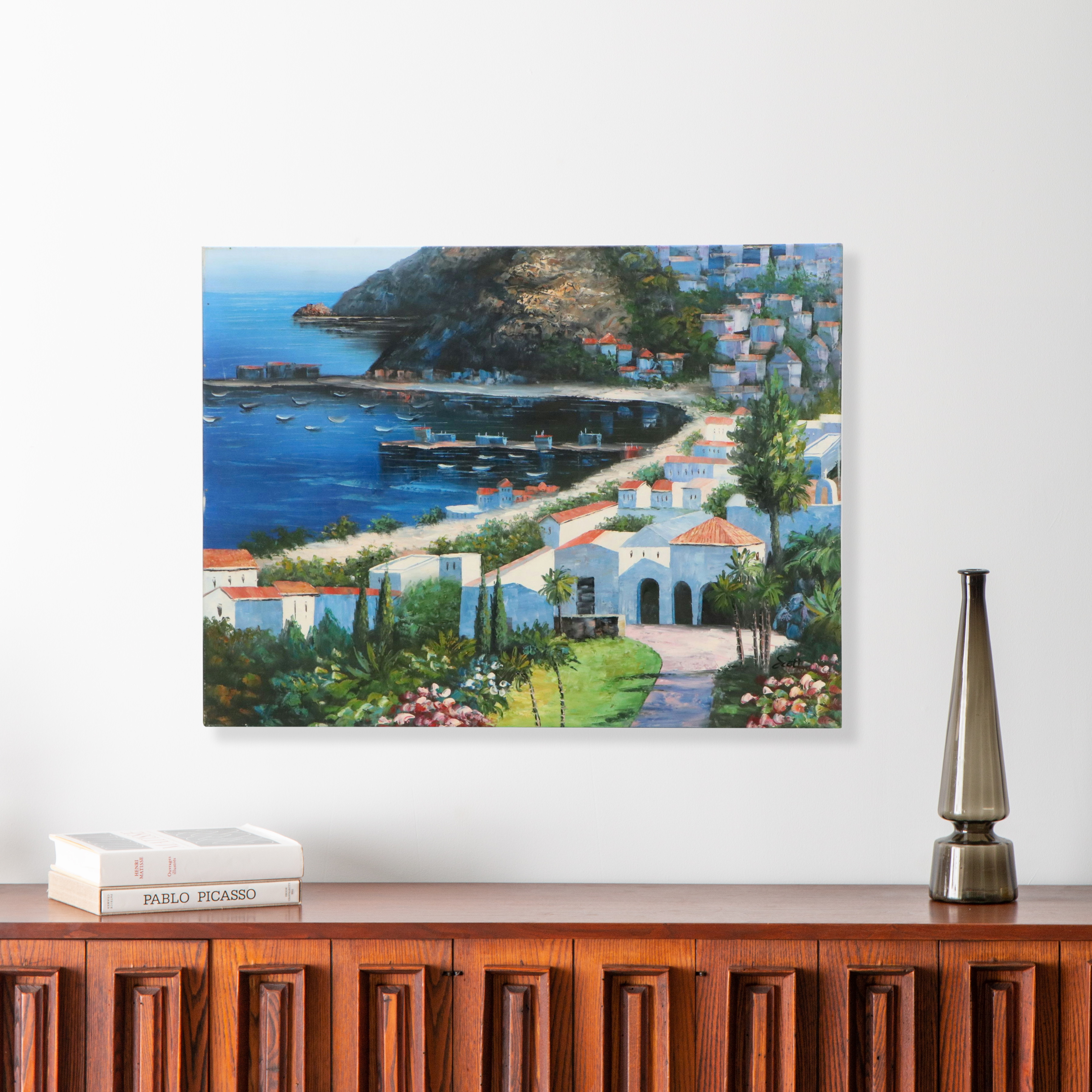 After Howard Behren Oil Master Copy "Catalina Island," 21st Century