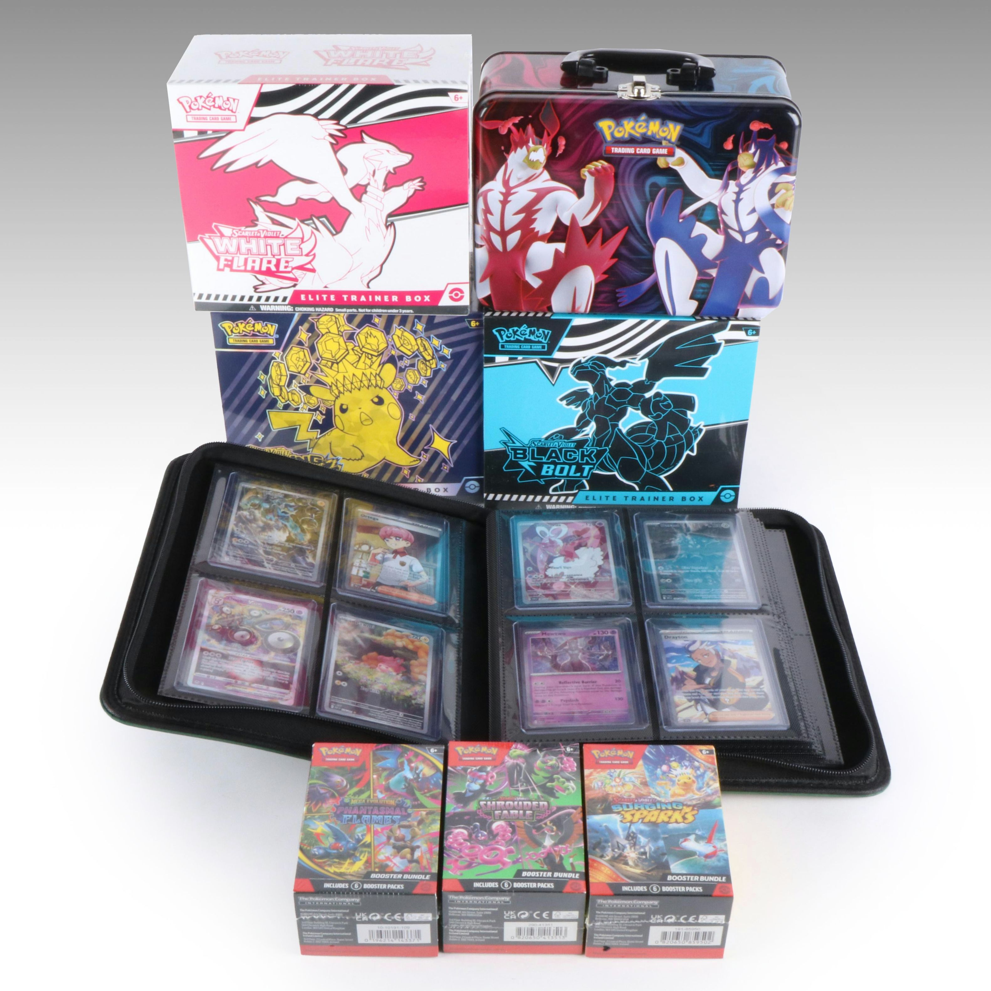 Pokémon Card Collection Featuring Sealed Boxes, Graded Cards, and More