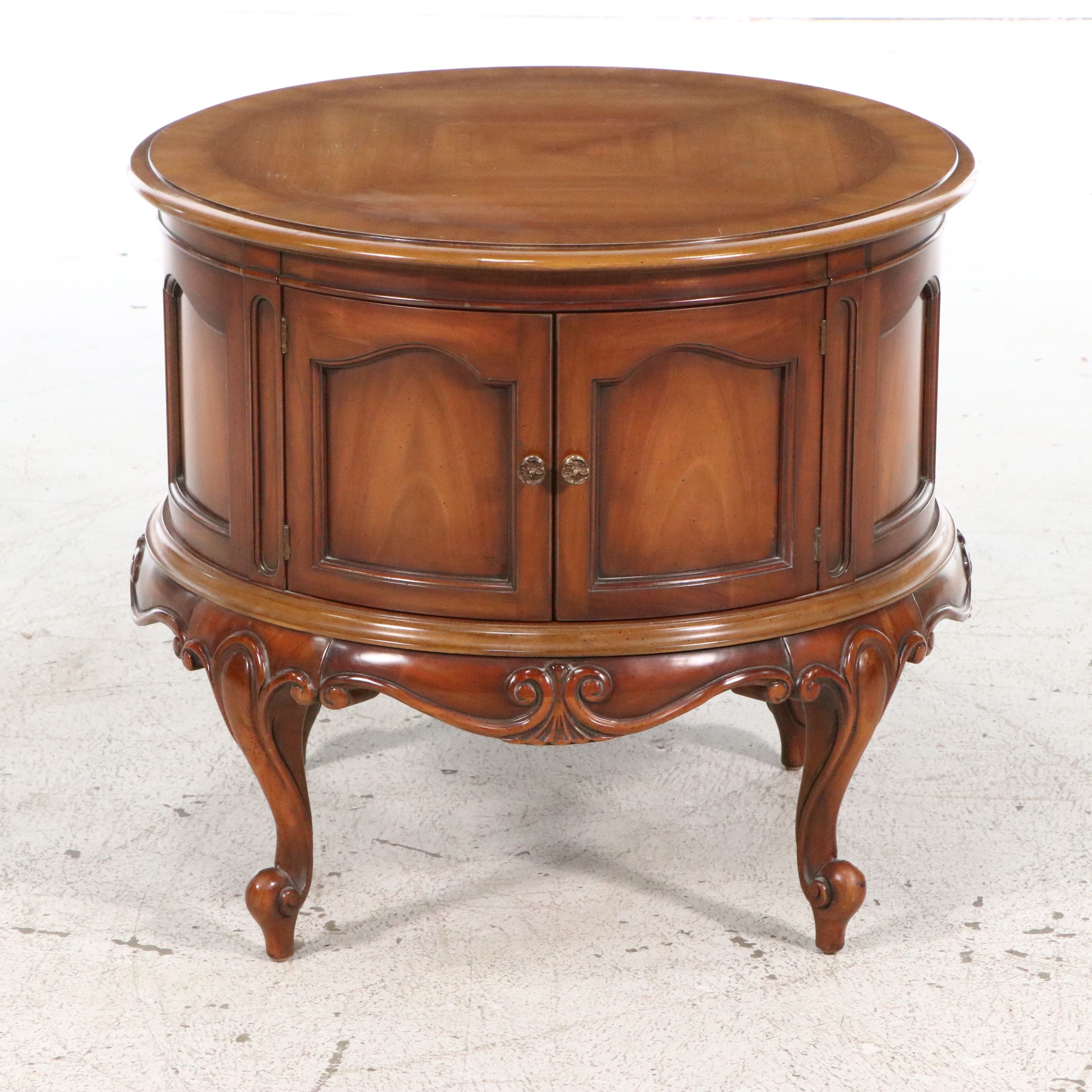 French Provincial Style Circular Commode Stand