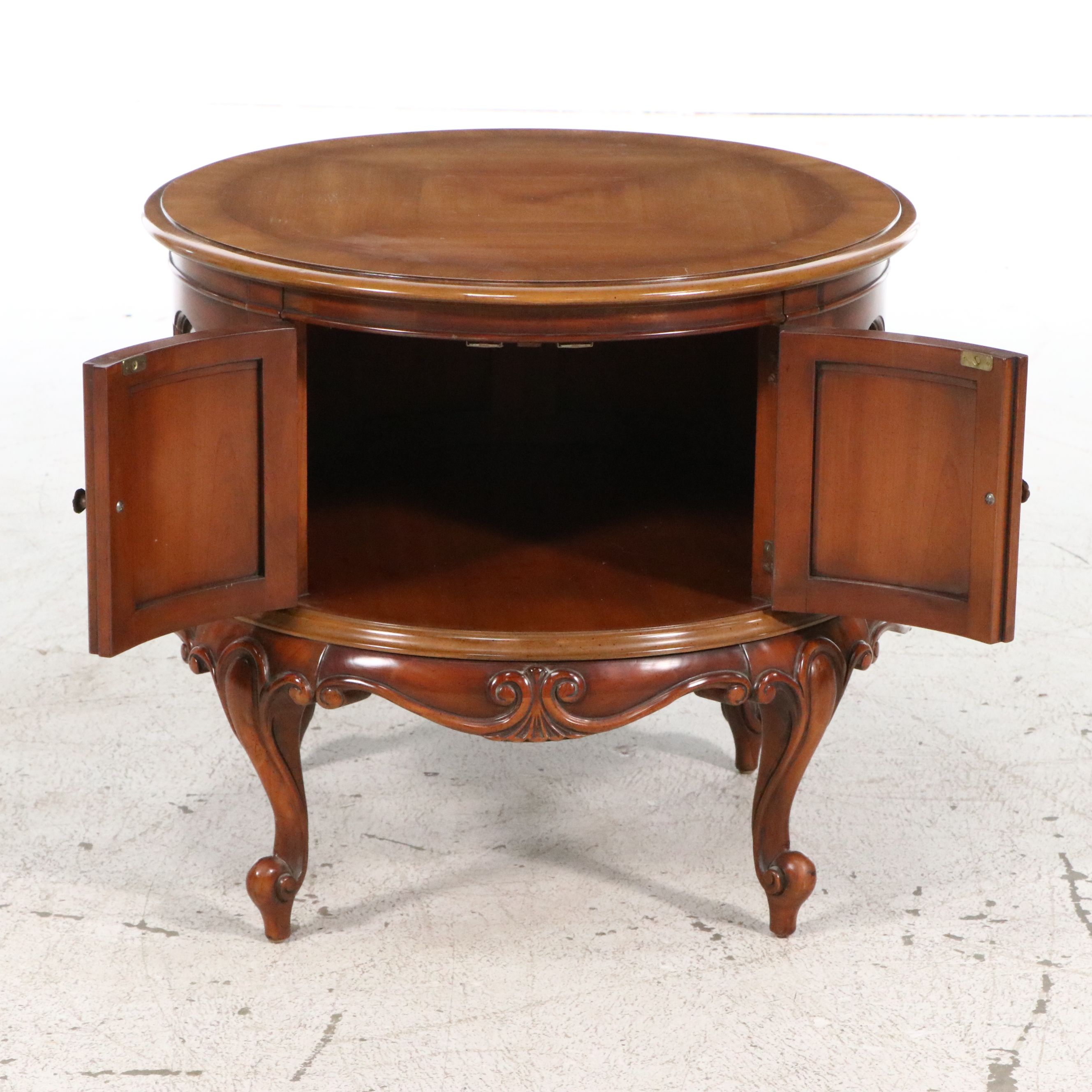 French Provincial Style Circular Commode Stand