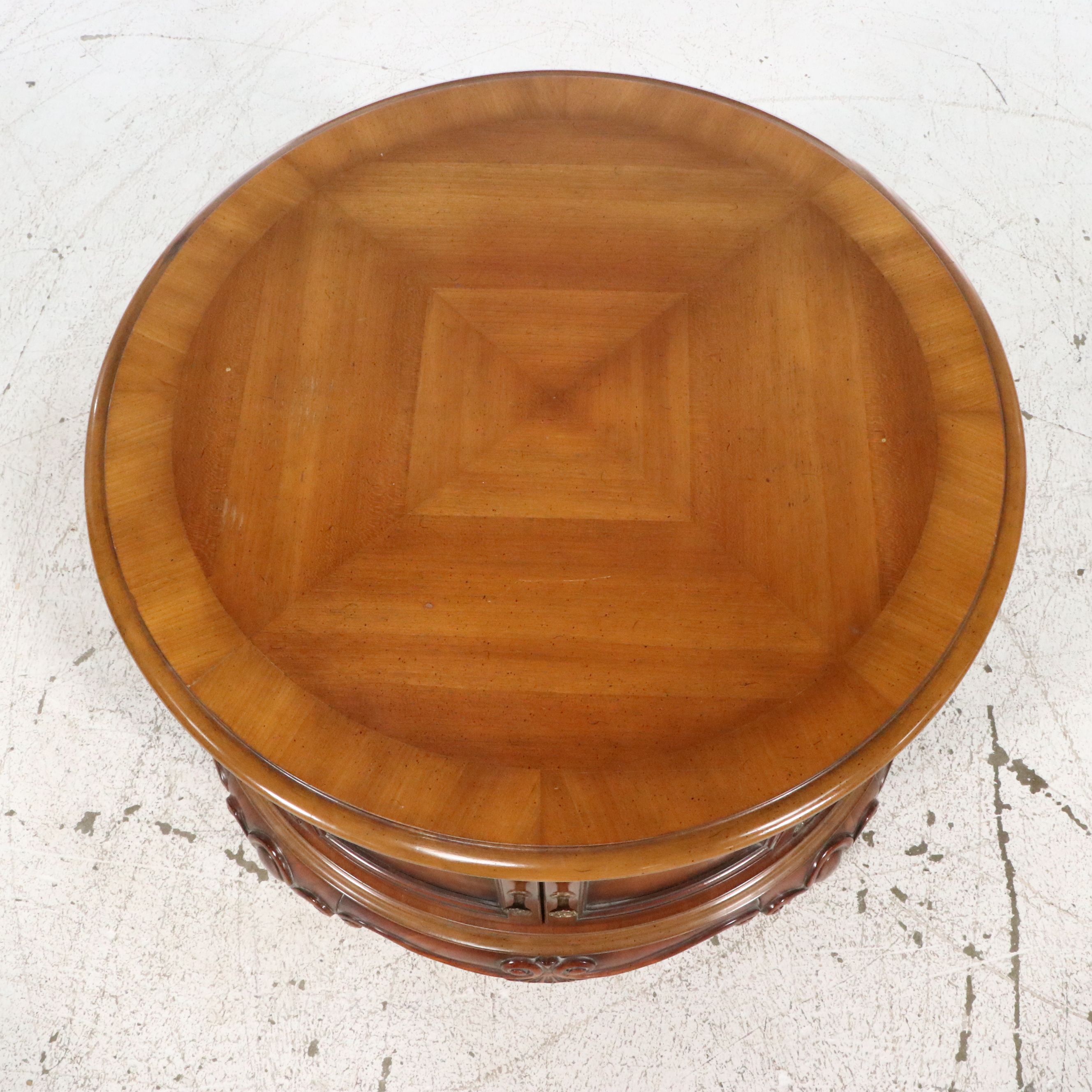 French Provincial Style Circular Commode Stand