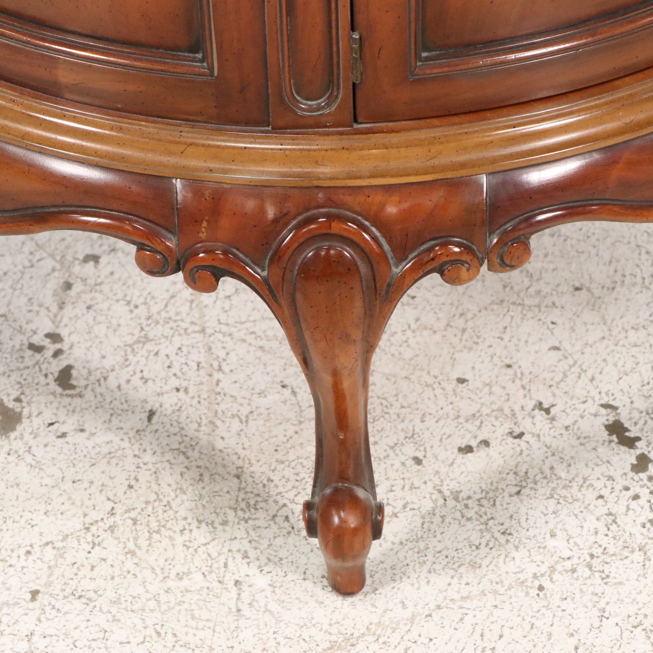 French Provincial Style Circular Commode Stand