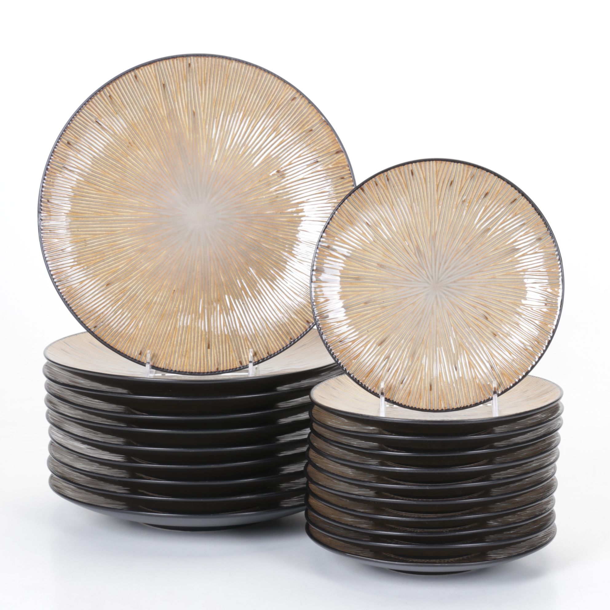 Joseph Abboud Environments "Ventana" Stoneware Dinner and Salad Plates