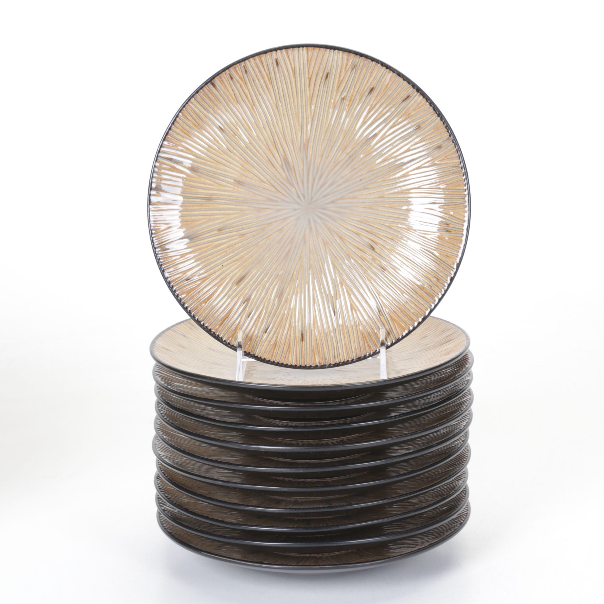 Joseph Abboud Environments "Ventana" Stoneware Dinner and Salad Plates