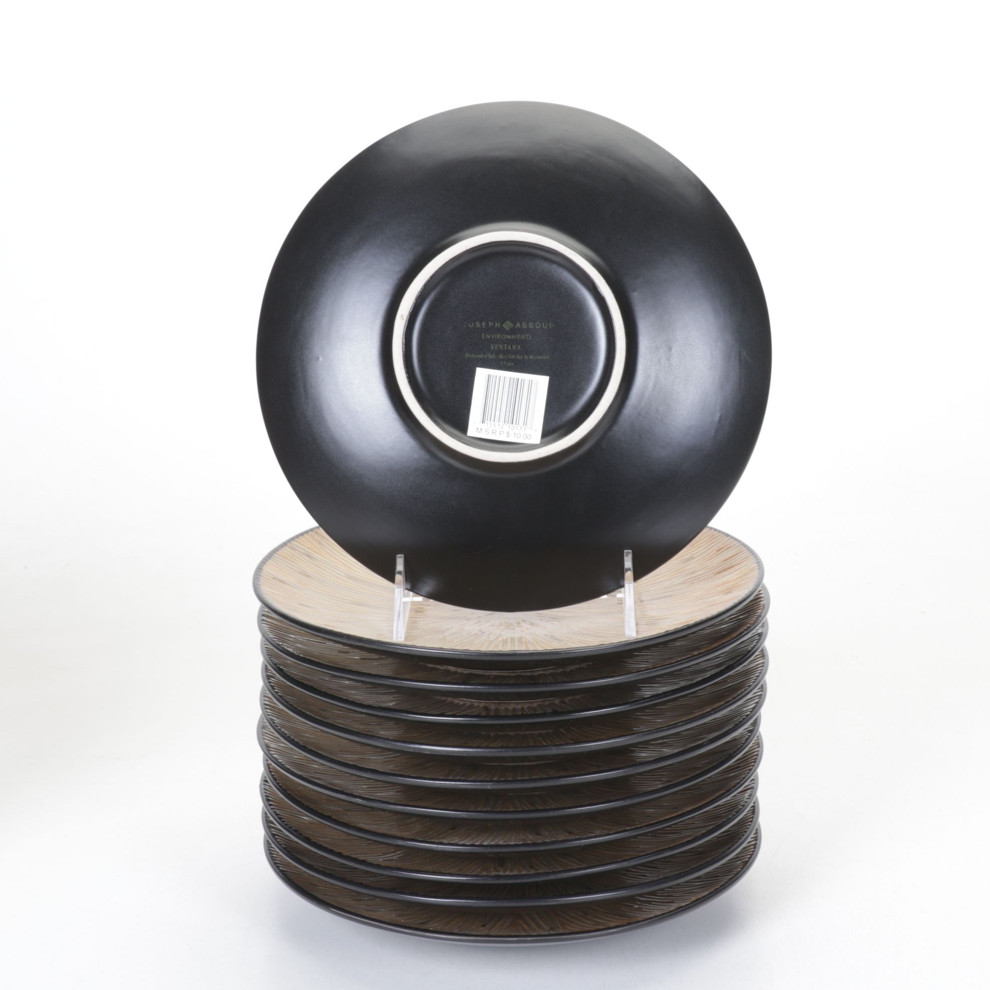 Joseph Abboud Environments "Ventana" Stoneware Dinner and Salad Plates