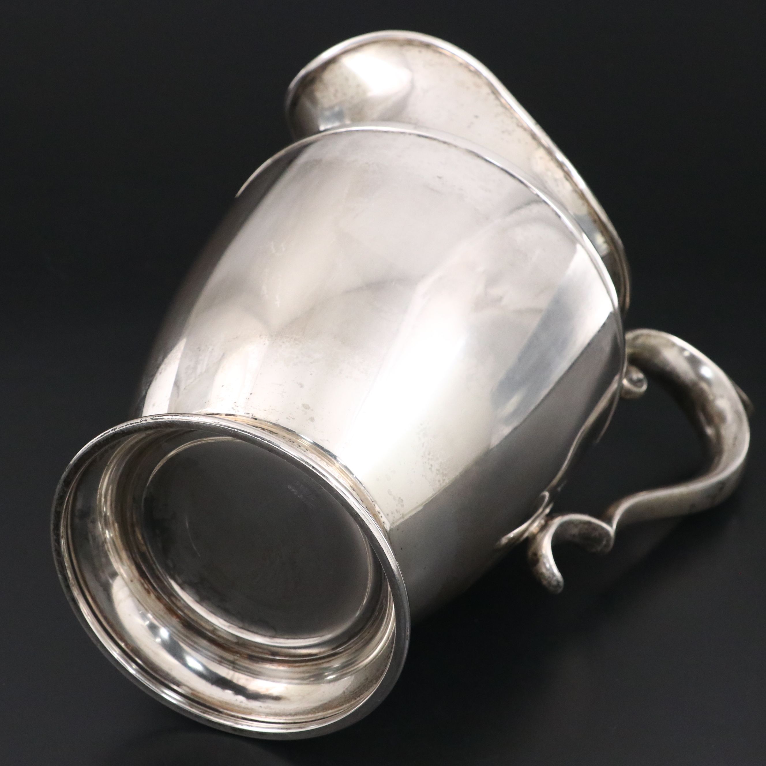 Alvin Sterling Silver Scroll-Handled Pitcher