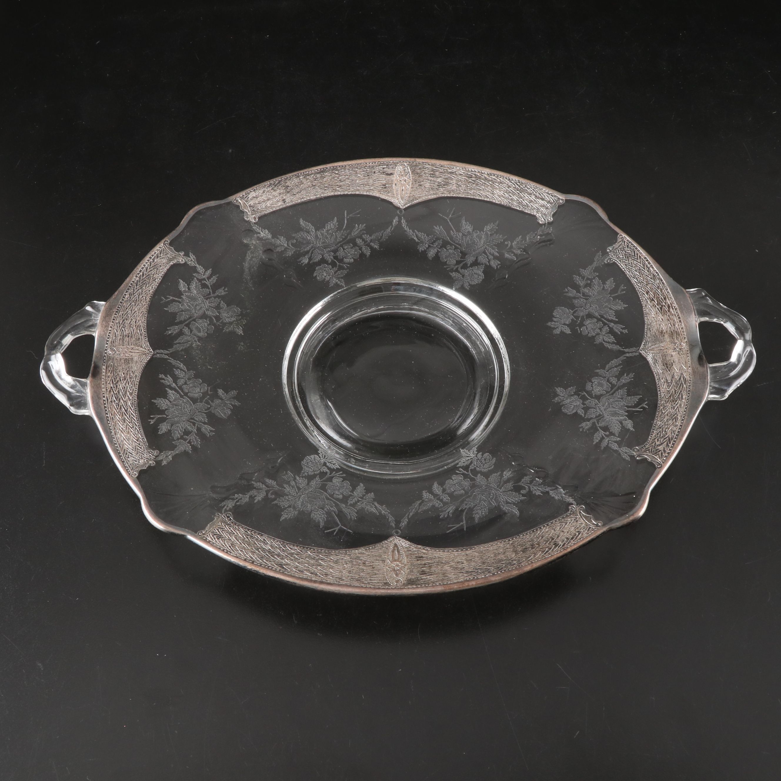 A.H. Heisey and Co. with More Silver Overlay Glassware