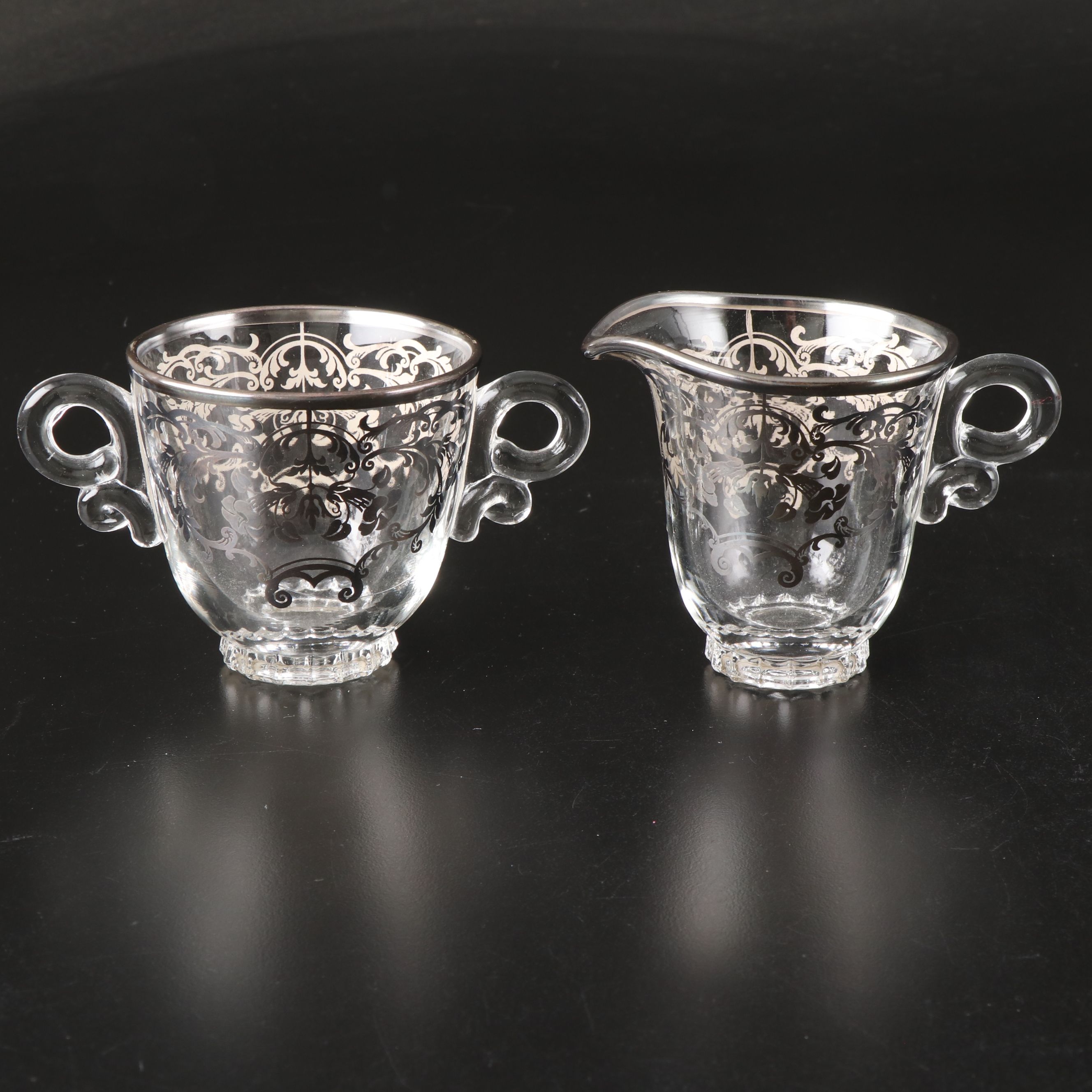 A.H. Heisey and Co. with More Silver Overlay Glassware