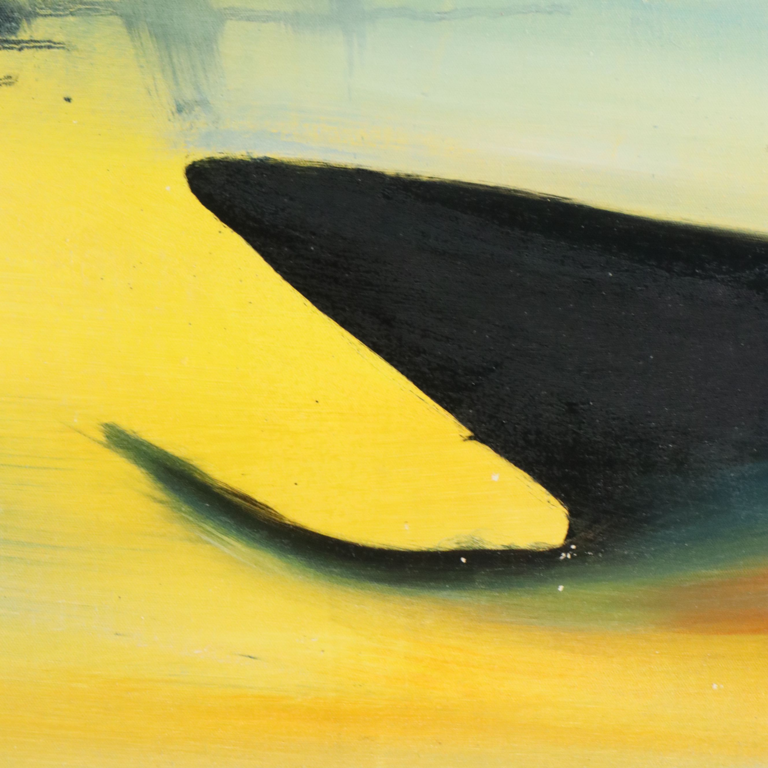 In the Style of Xavier Zevaco Acrylic Abstract Painting, Late 20th Century