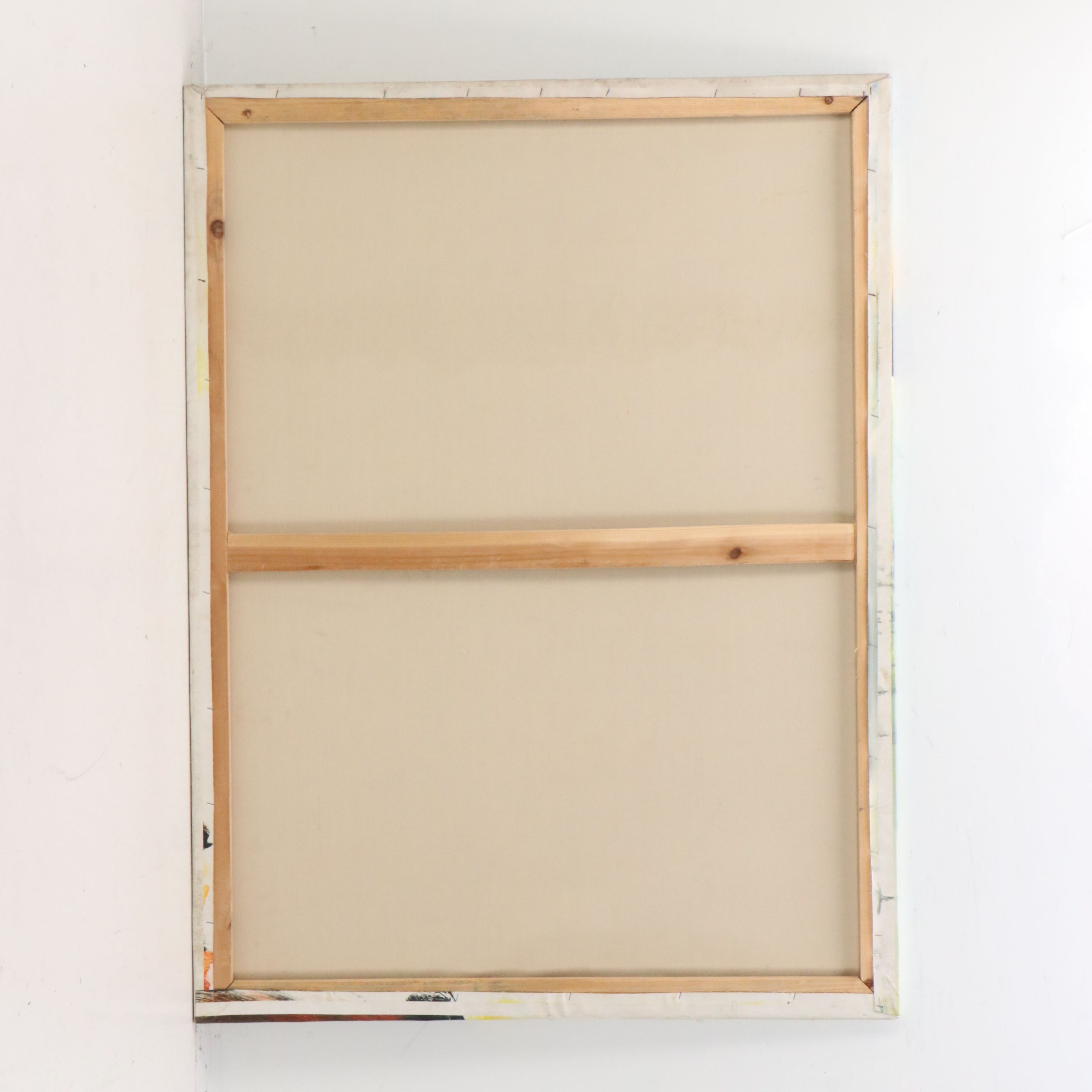 In the Style of Xavier Zevaco Acrylic Abstract Painting, Late 20th Century