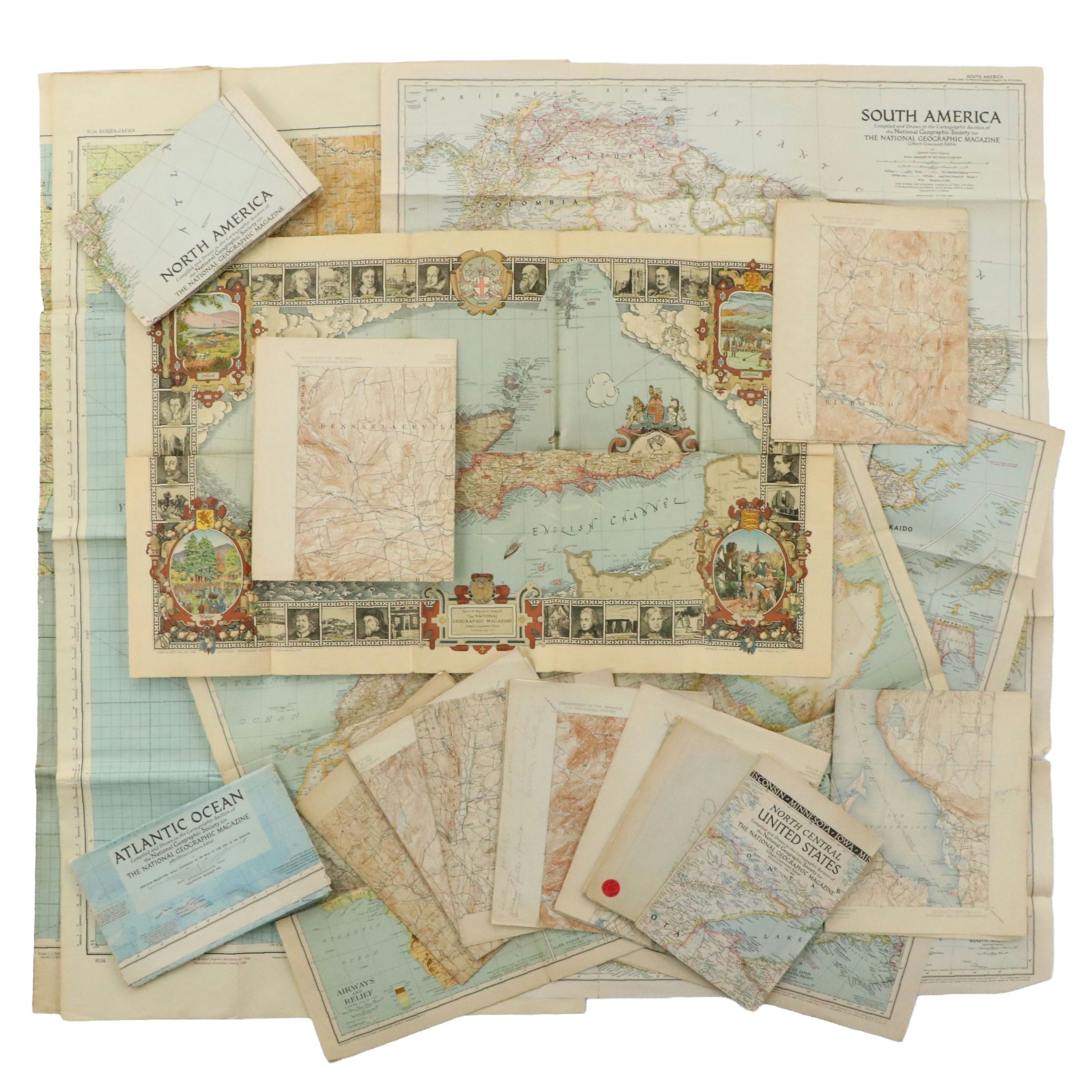 Vintage National Geographic Maps
