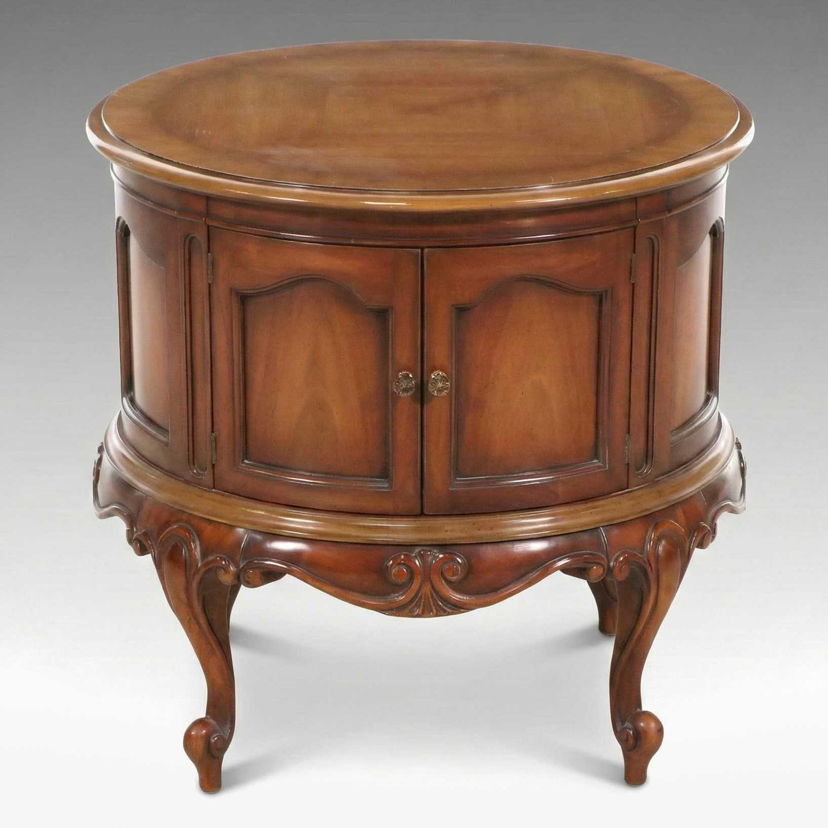French Provincial Style Circular Commode Stand