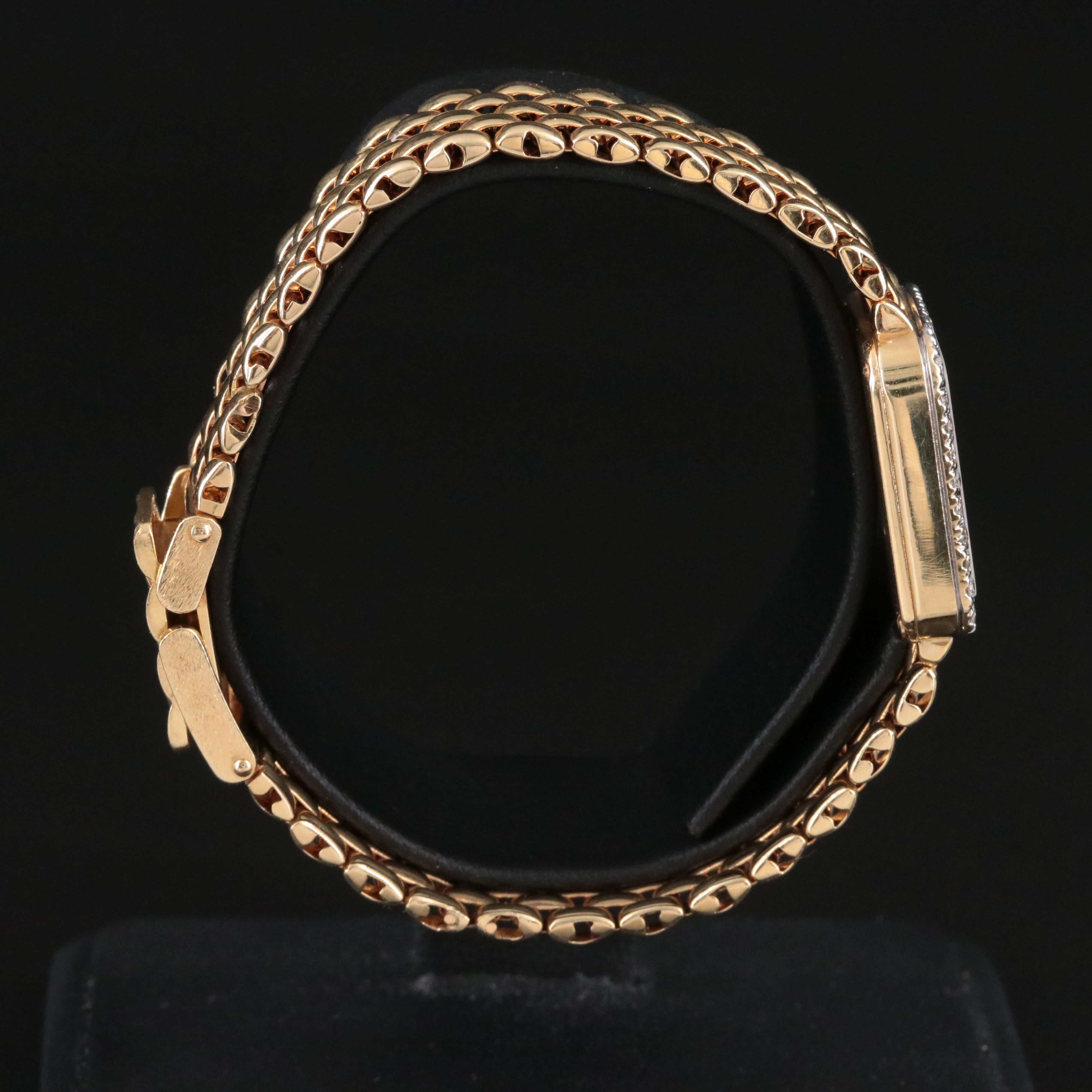 14K Jaguar Pink M.O.P. Diamond Dial & Bezel Quartz Watch