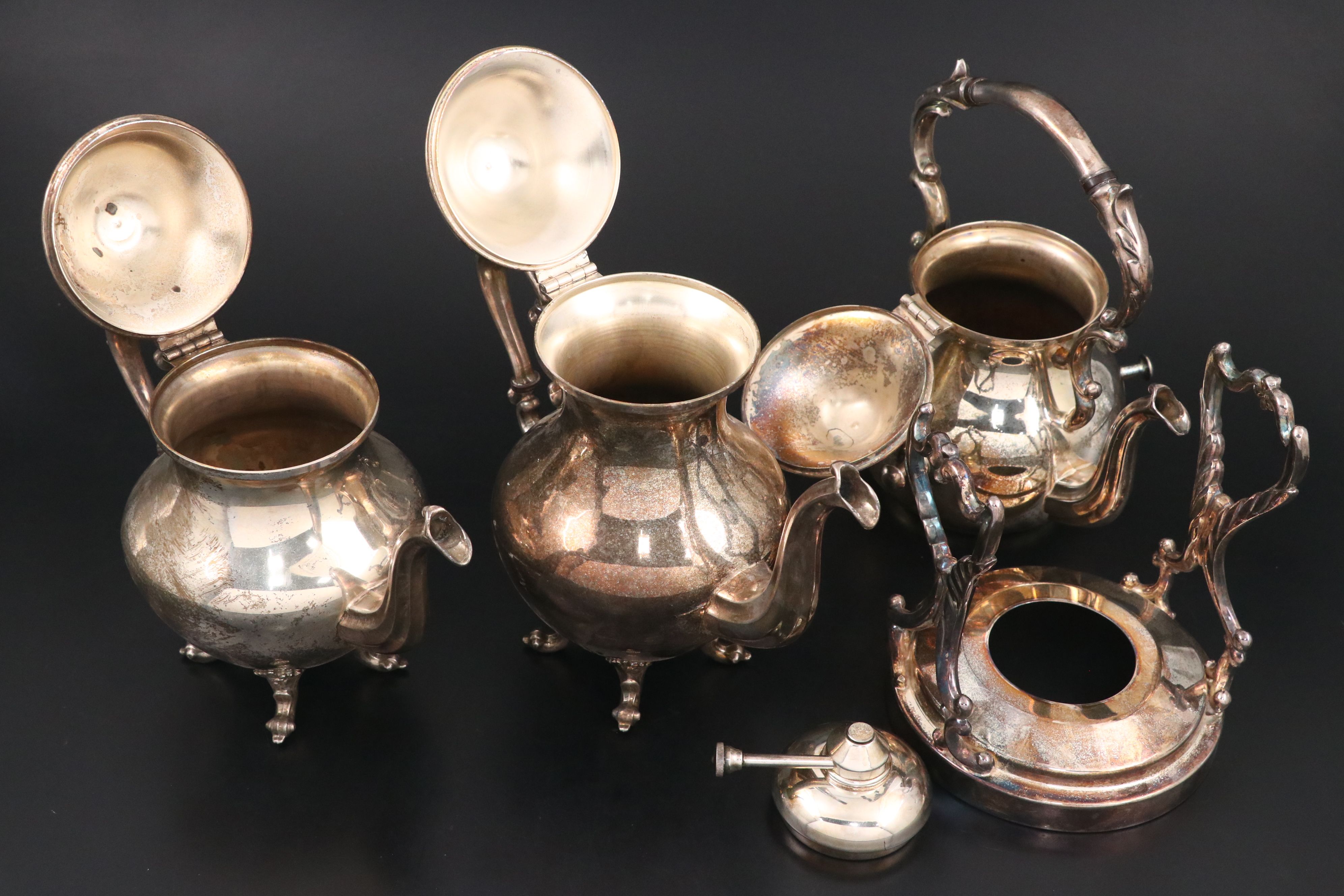 Birmingham Silver Co. Silver Plate Tea Service, Mid to Late 20th Century