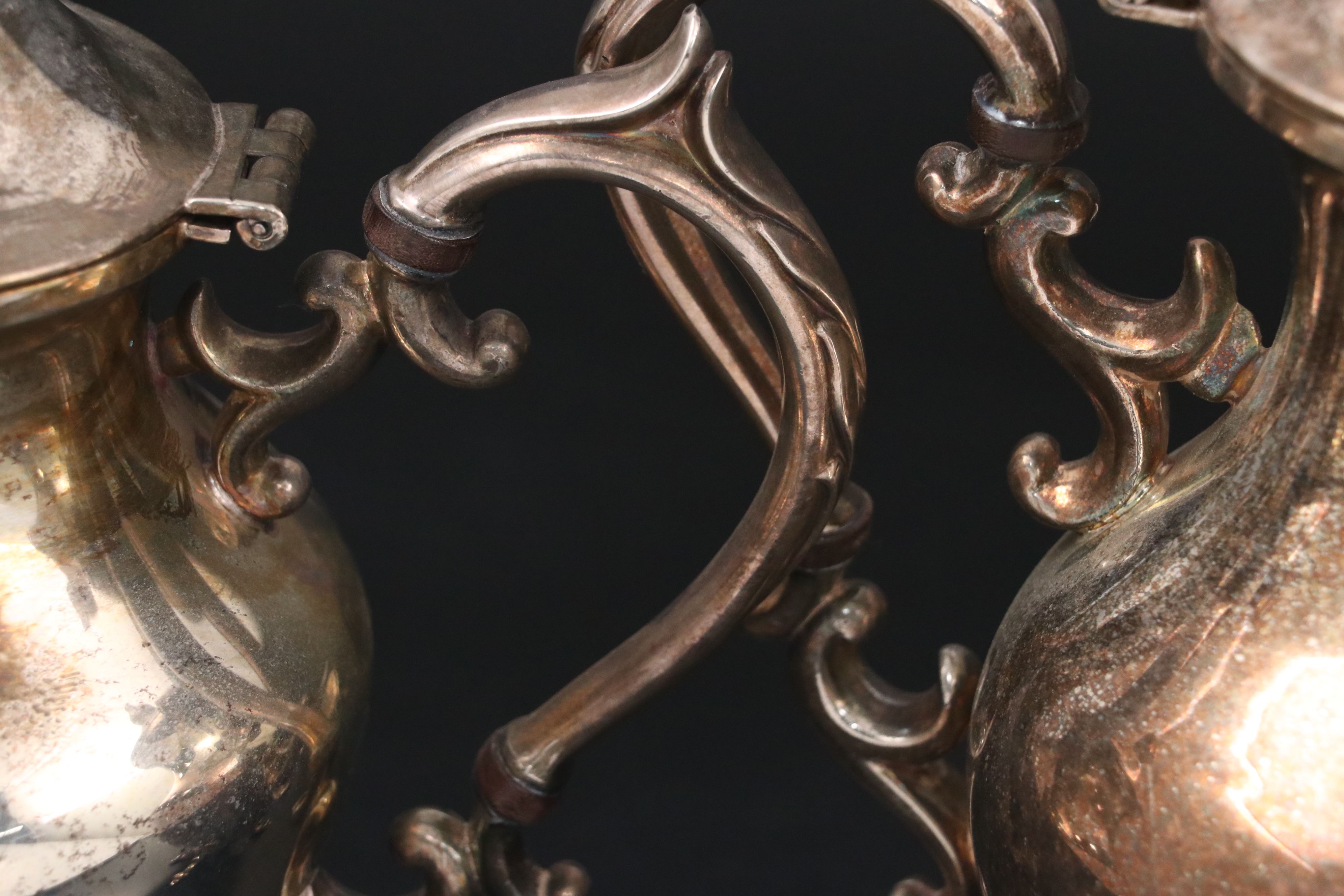 Birmingham Silver Co. Silver Plate Tea Service, Mid to Late 20th Century