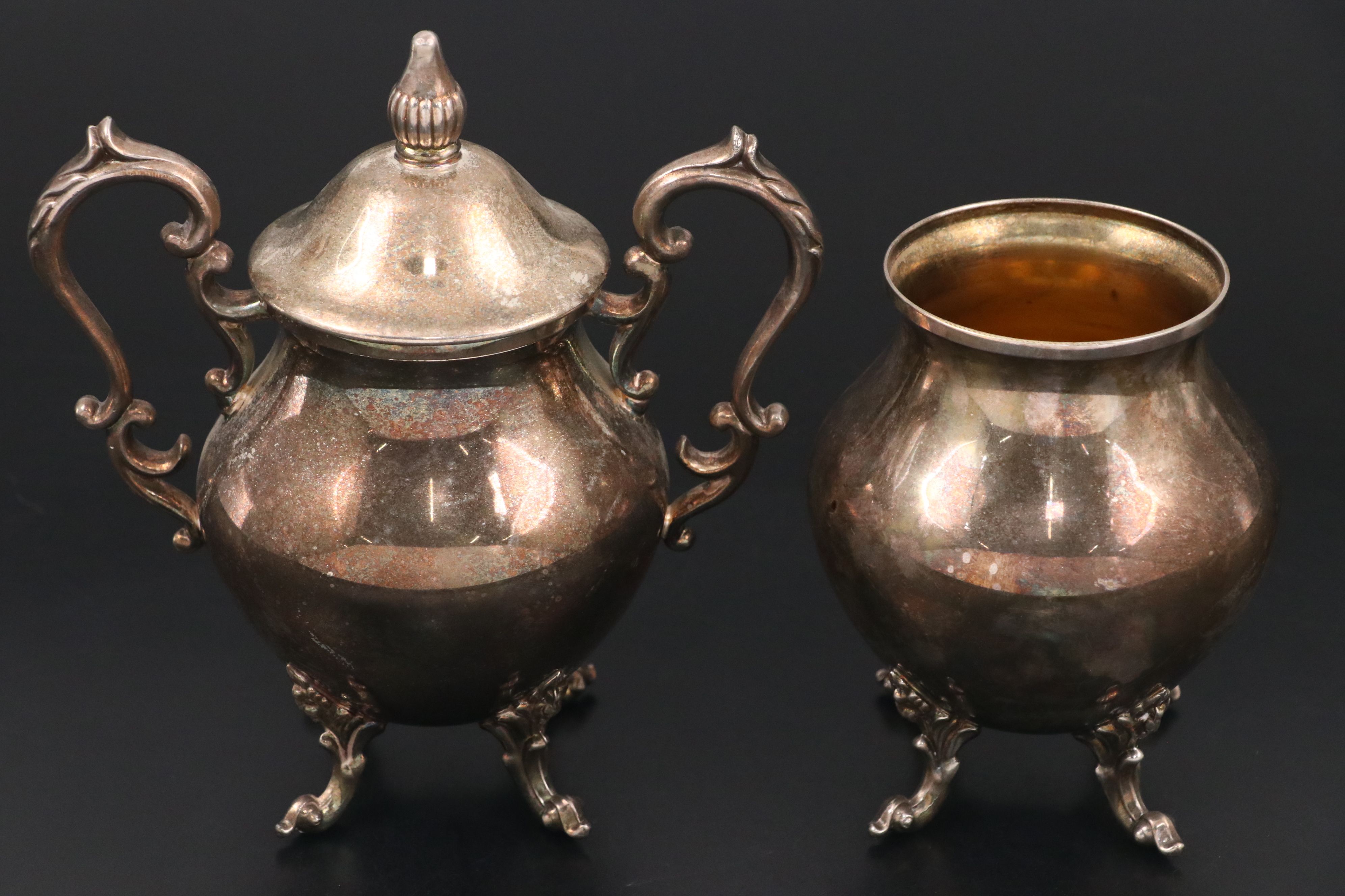 Birmingham Silver Co. Silver Plate Tea Service, Mid to Late 20th Century