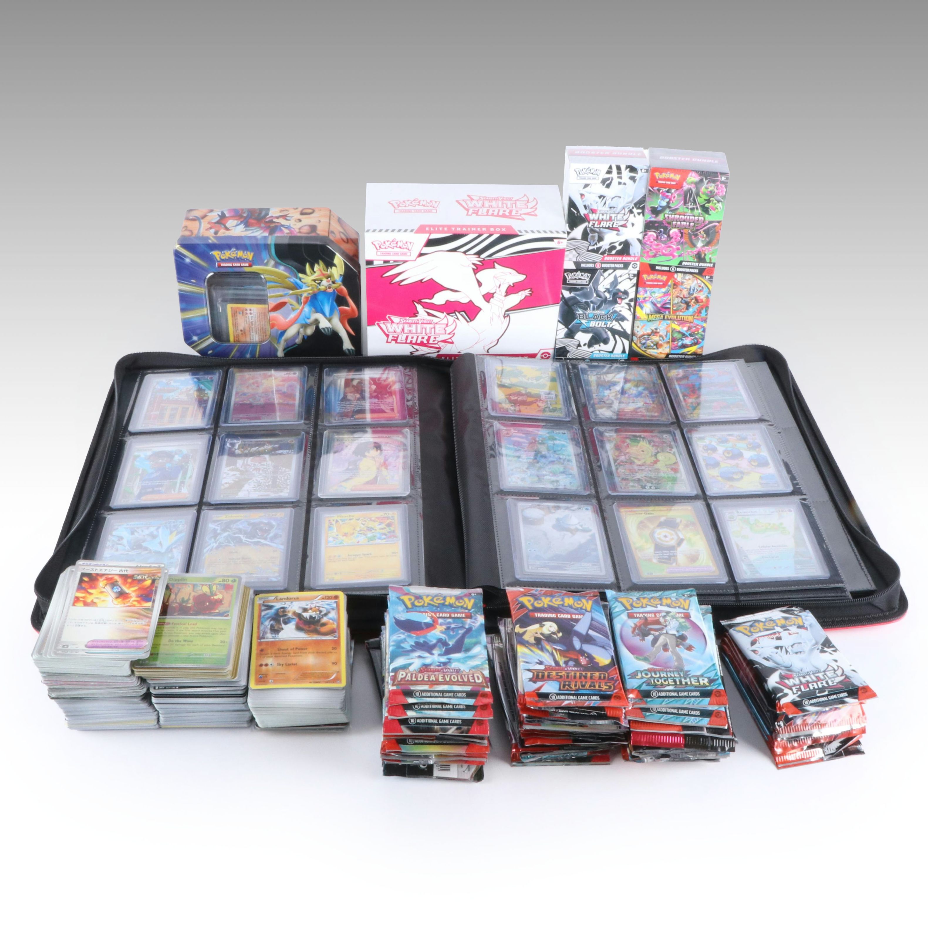 Pokémon Card Collection Featuring Base Set Charizard, Sealed Boxes, and More