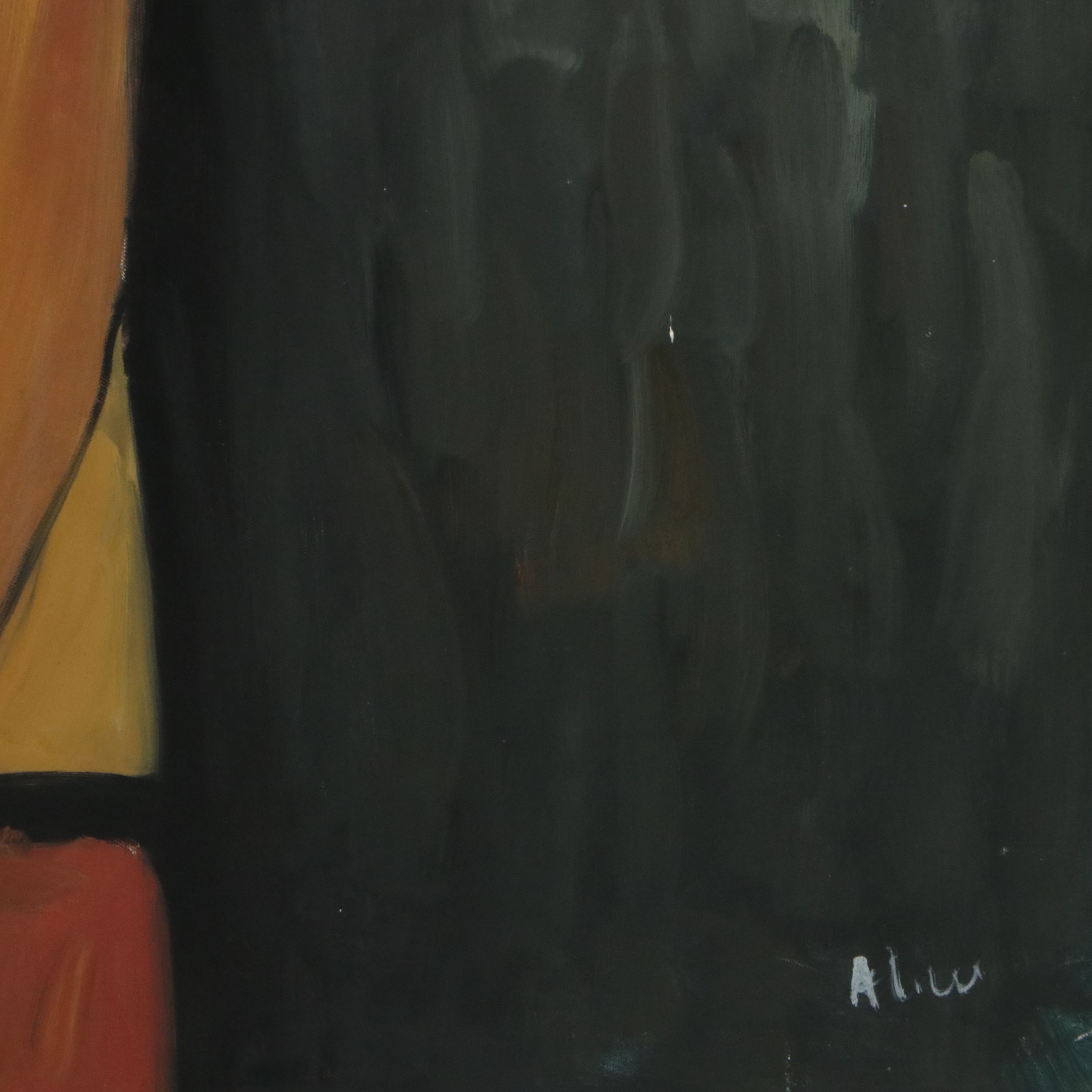 After Amedeo Modigliani Oil Painting "Jeanne Hébuterne in a Yellow Sweater"