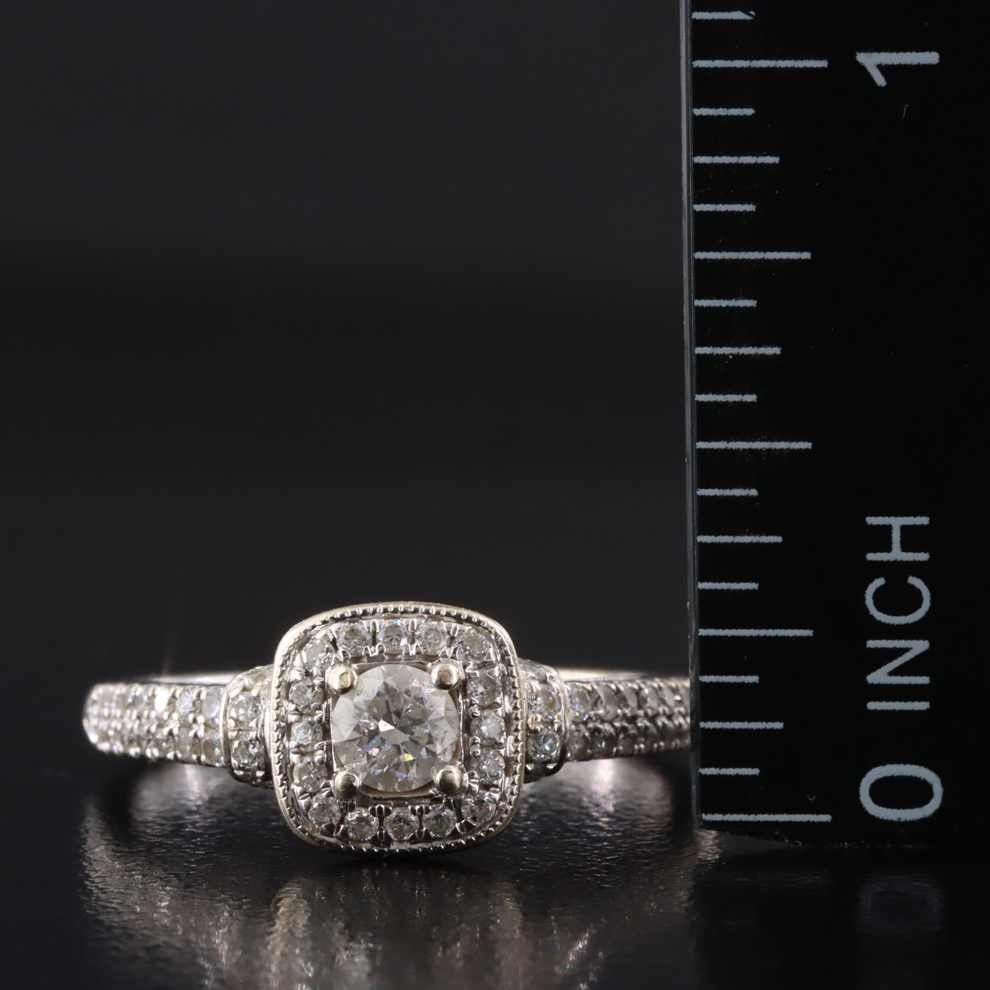 Vera Wang Love 14K 1.01 CTW Diamond Ring and Band with Sapphire Accents