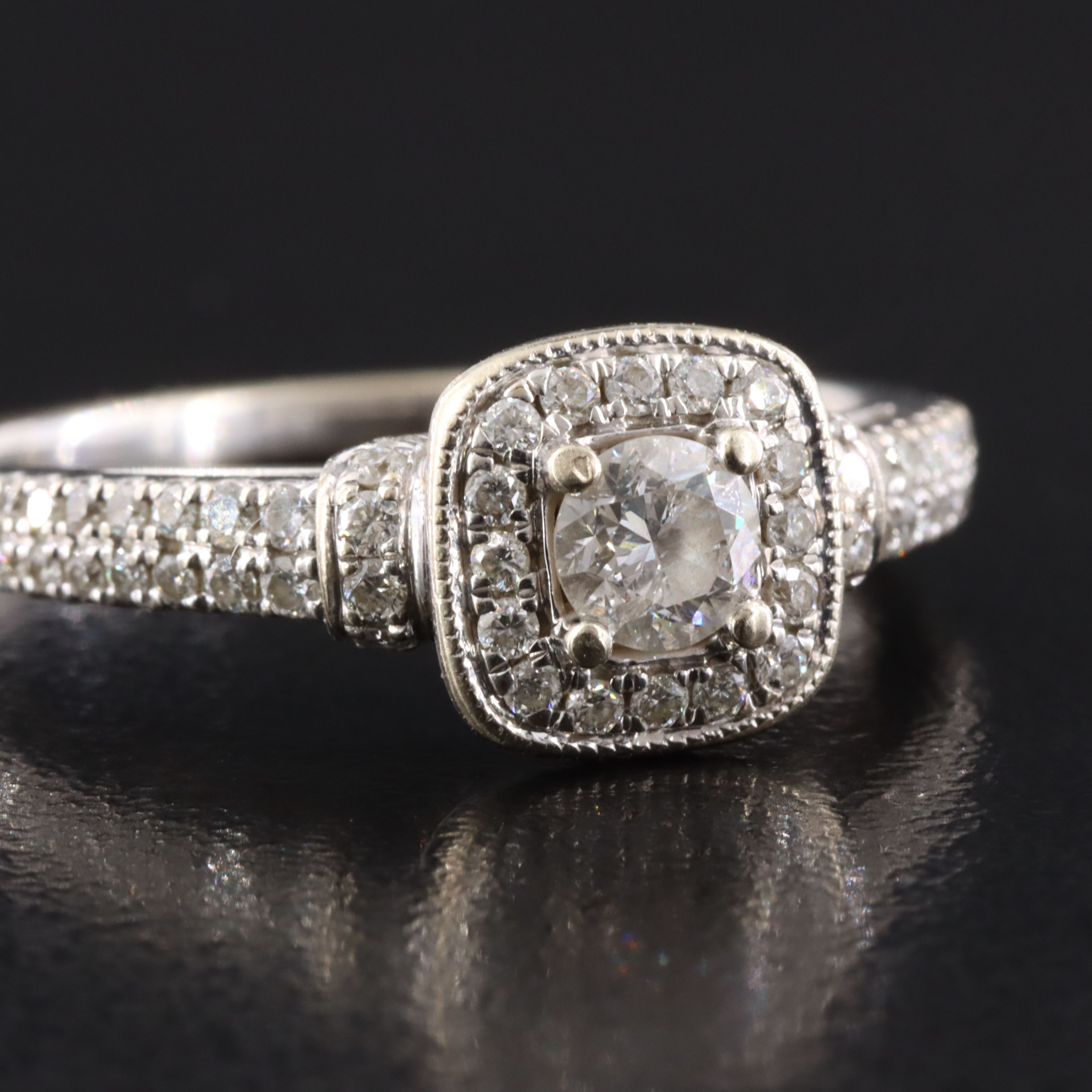 Vera Wang Love 14K 1.01 CTW Diamond Ring and Band with Sapphire Accents