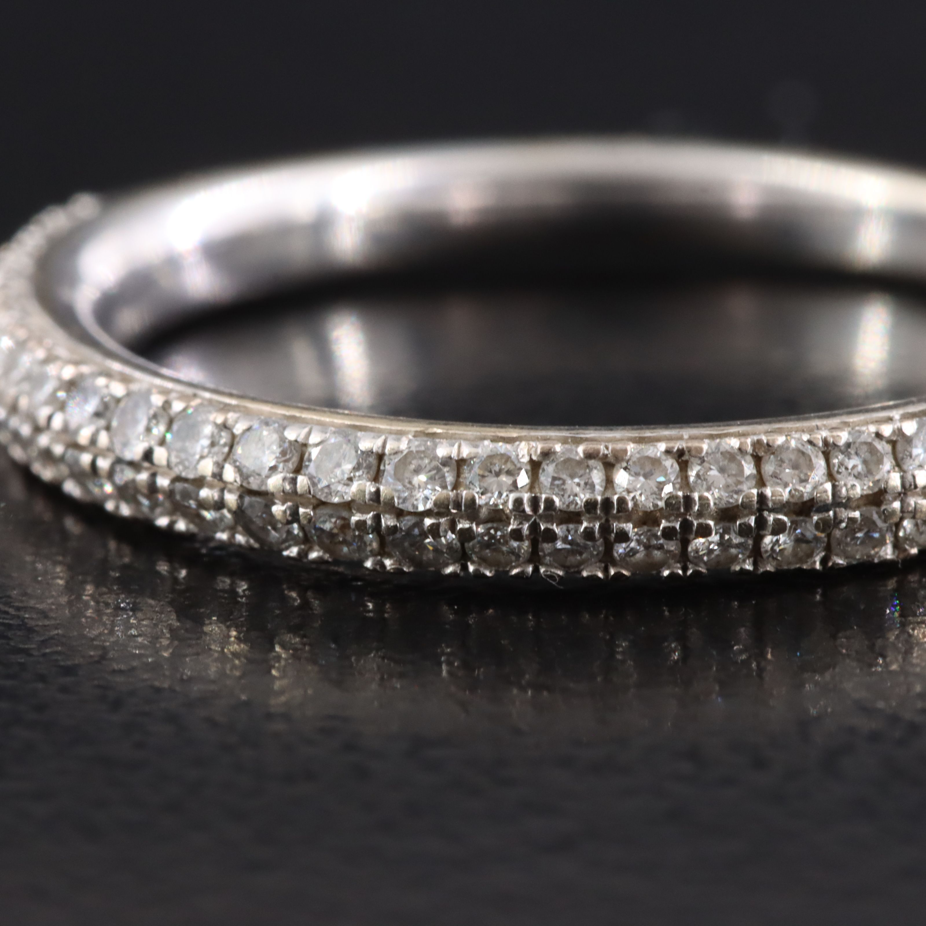 Vera Wang Love 14K 1.01 CTW Diamond Ring and Band with Sapphire Accents