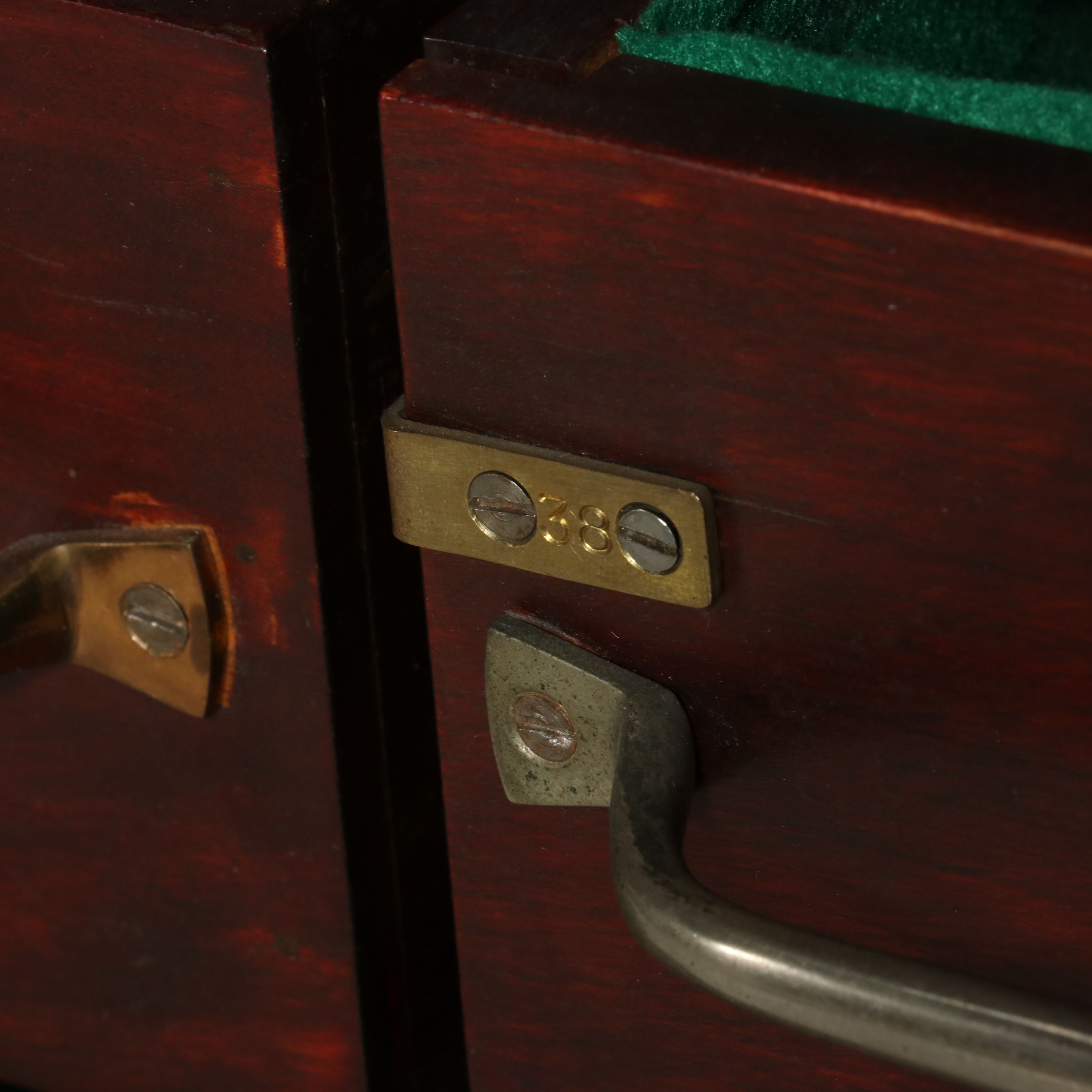 Victorian Style Mahogany 40-Drawer Mail Cabinet 20th Century