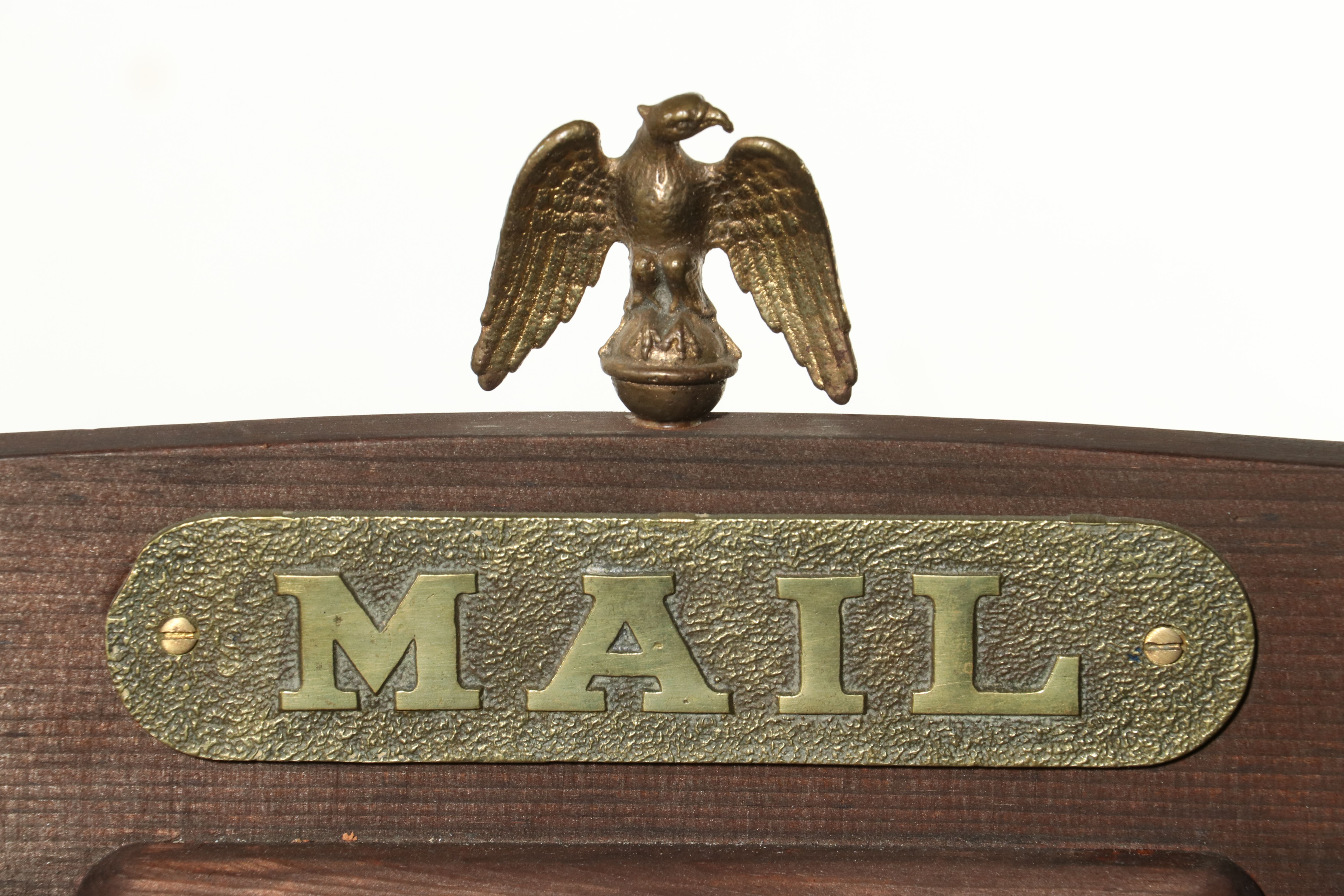 Victorian Style Mahogany 40-Drawer Mail Cabinet 20th Century