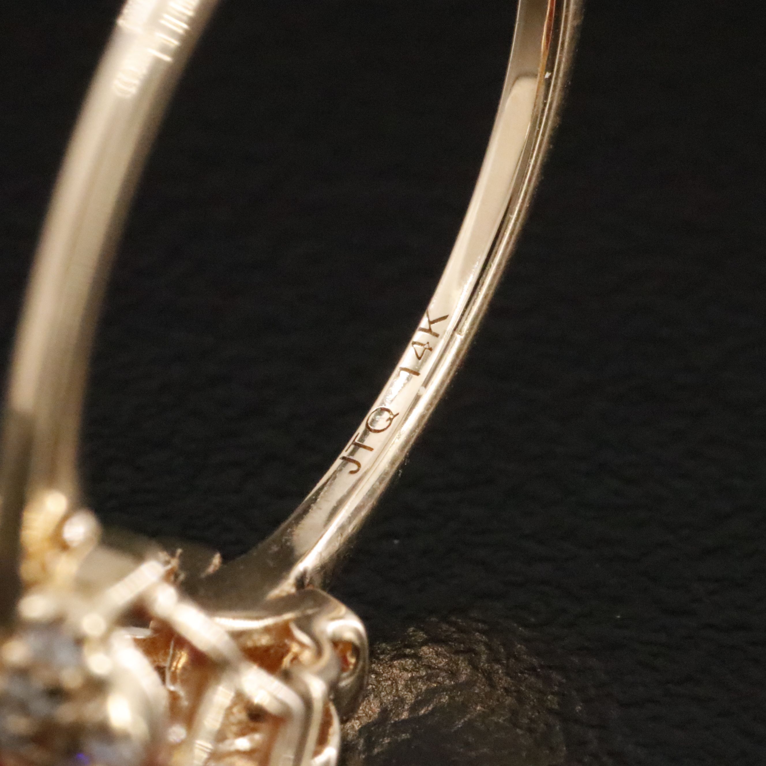 14K 2.05 CT Ruby and Moissanite Ring