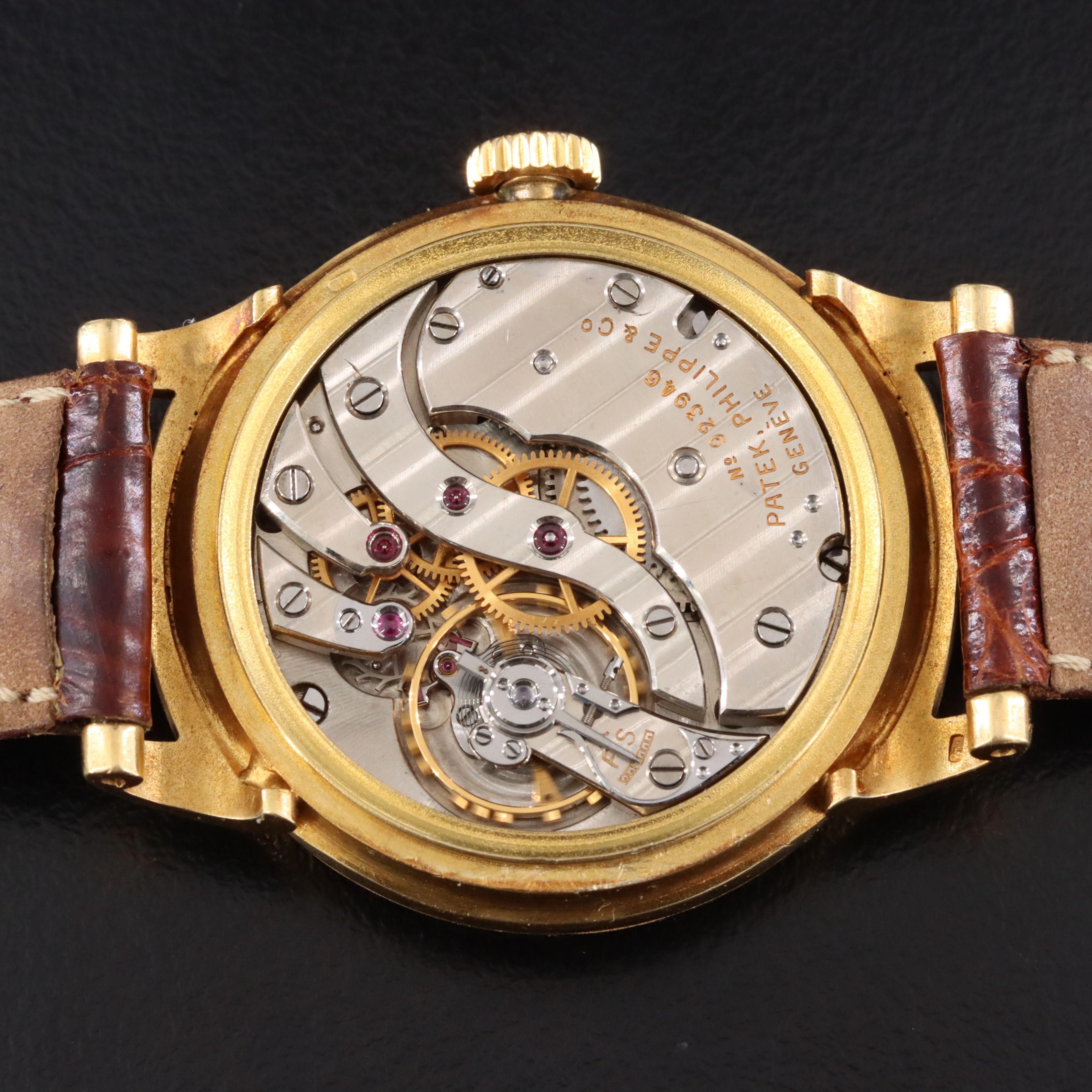 18K Patek Philippe Calatrava Scroll Lugs Vintage Model 1491 Watch