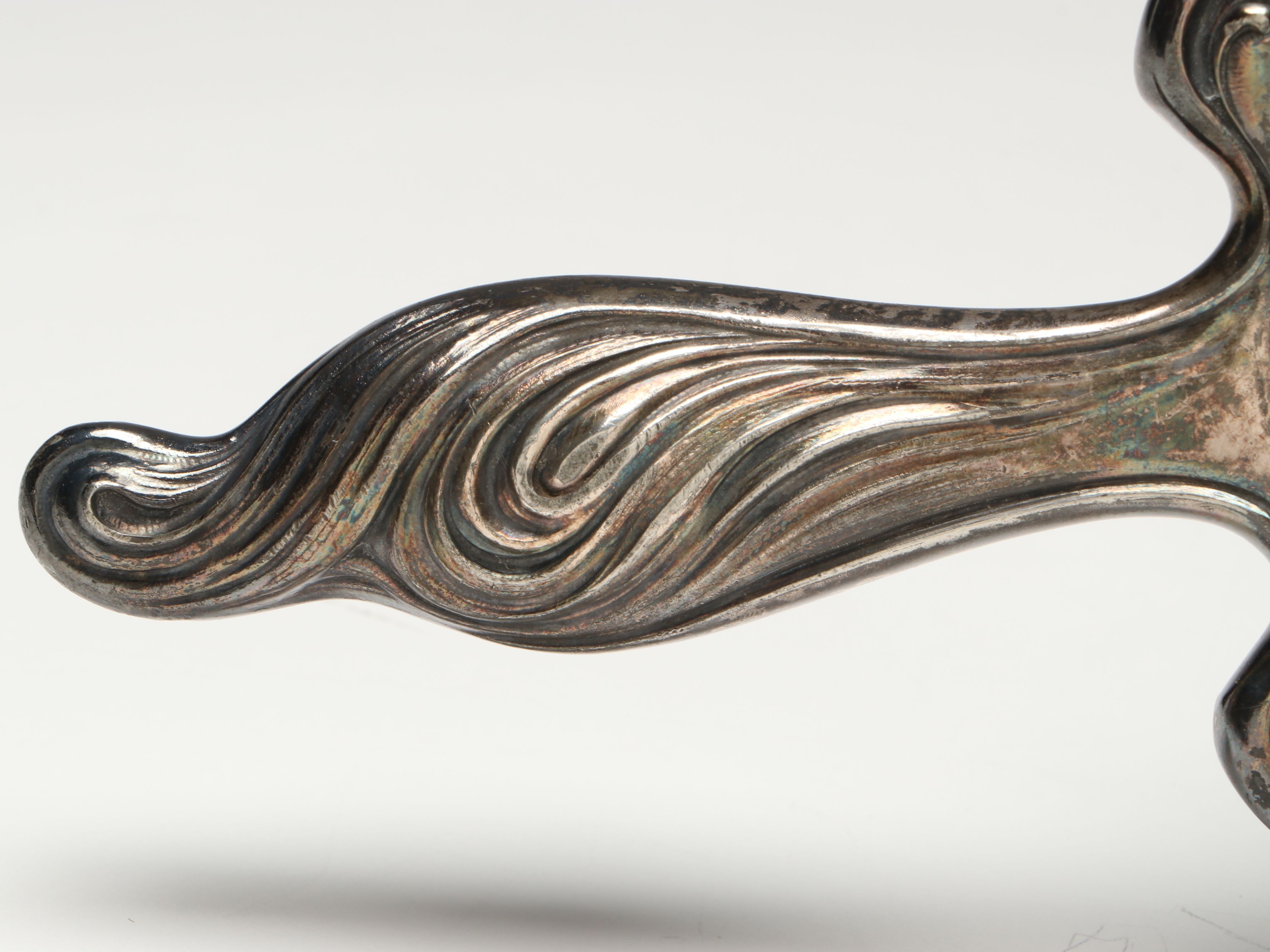 Veronese After Alphonse Mucha Art Nouveau Style Jewelry Box with Hand Mirror