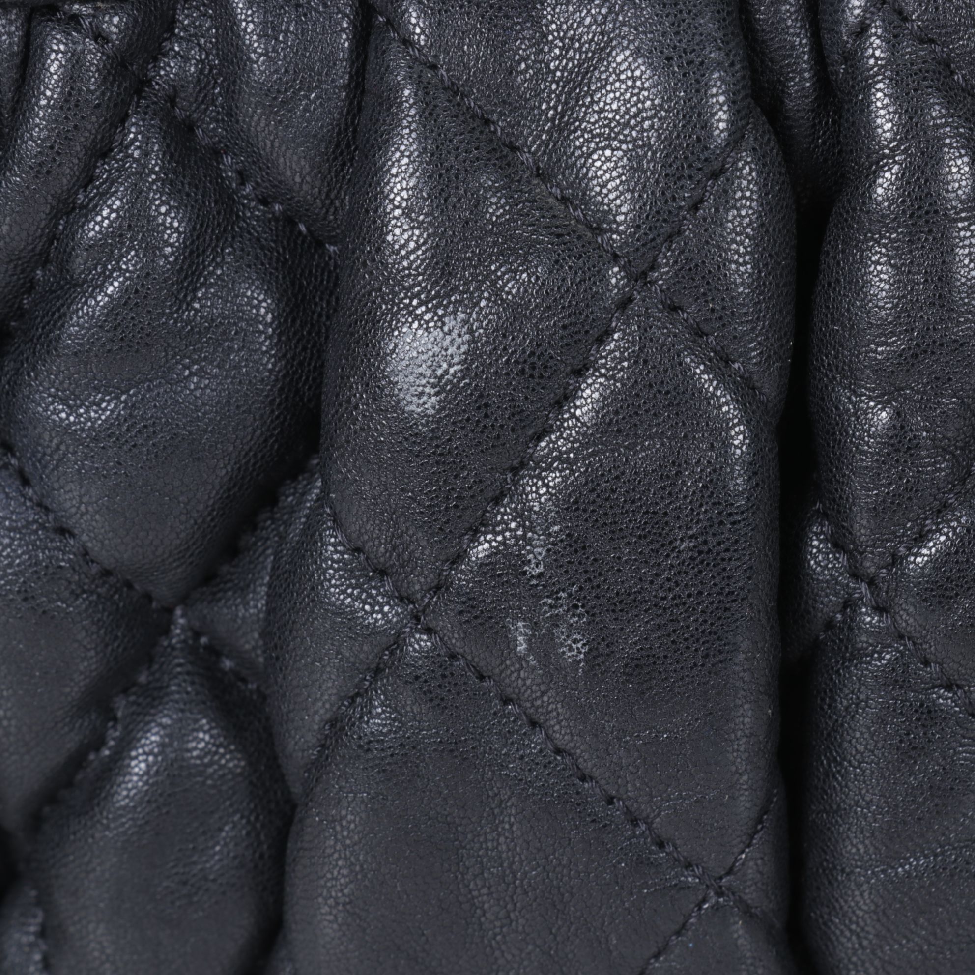 Chanel Black Quilted Leather Chain Around Crossbody Bag