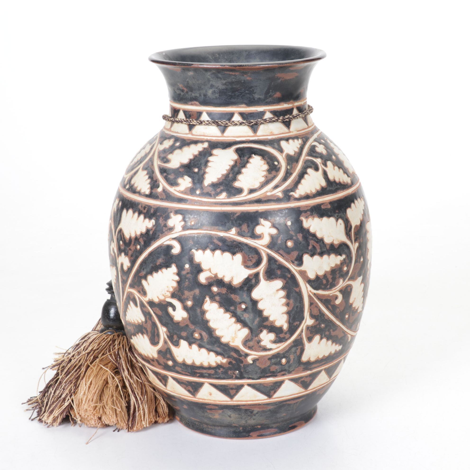 Aboriginal Australian Pokerwork Coolamons and Large Vase
