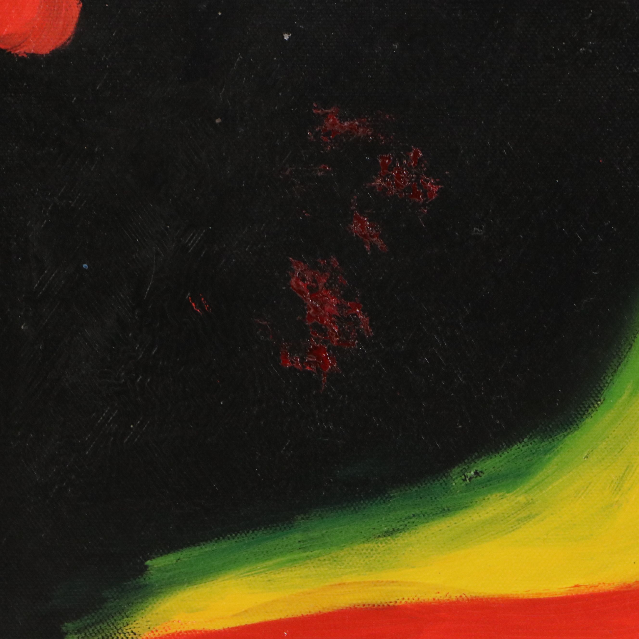 After Joan Miró Oil Master Copy of "Man and Woman," 21st Century