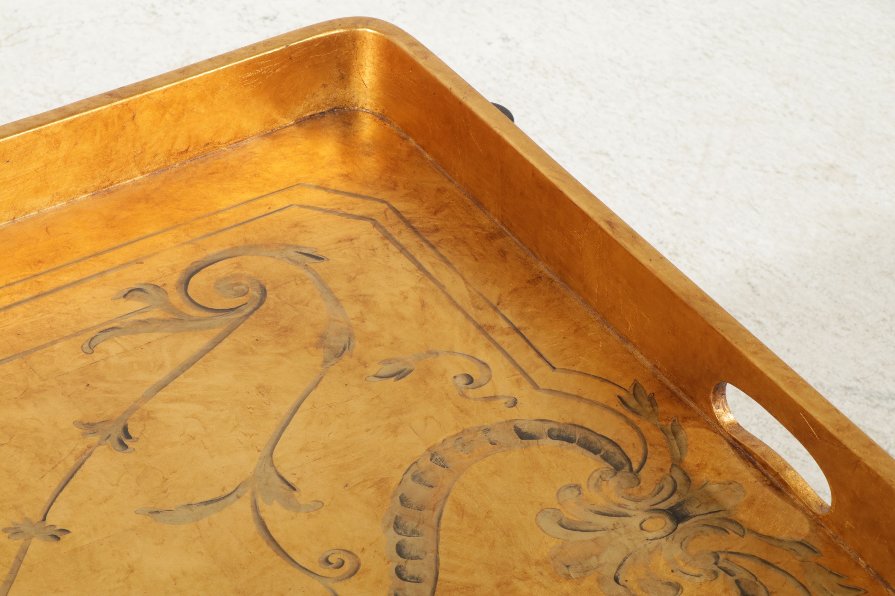 E.J. Victor Gilt-Wood and Chinoiserie Butler’s Tray Coffee Table